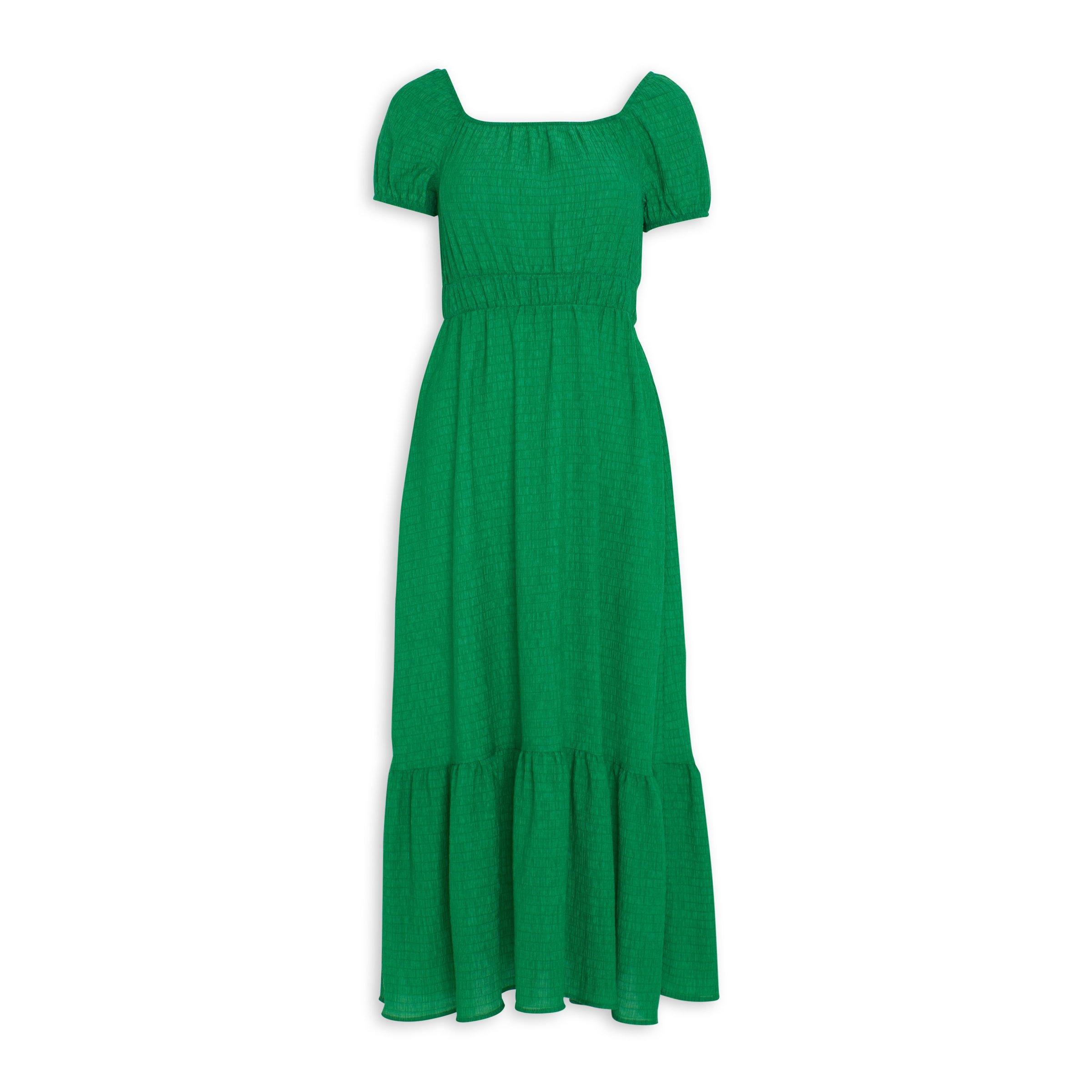 Green Tiered Dress (3070710) | Identity
