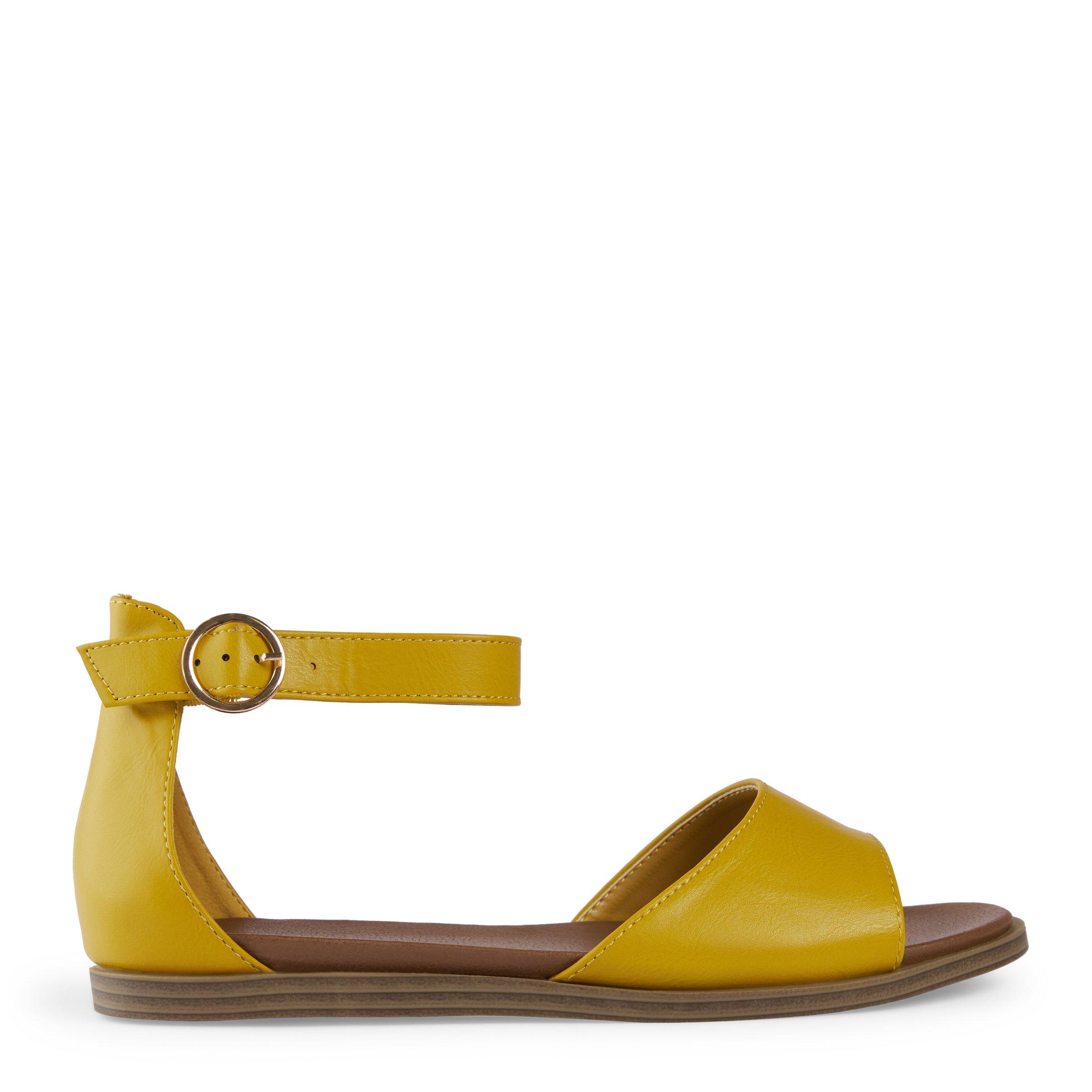 Sandals mustard on sale