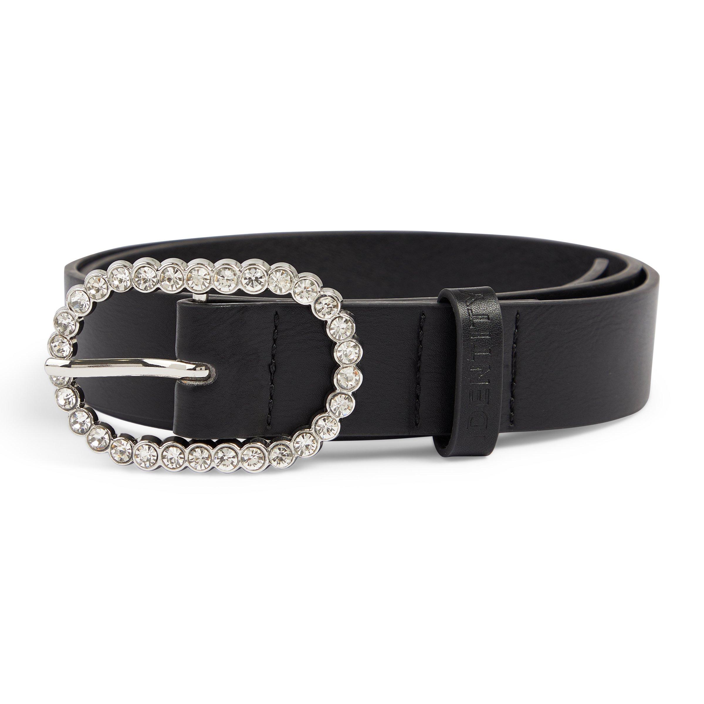 Black 2025 diamante belt