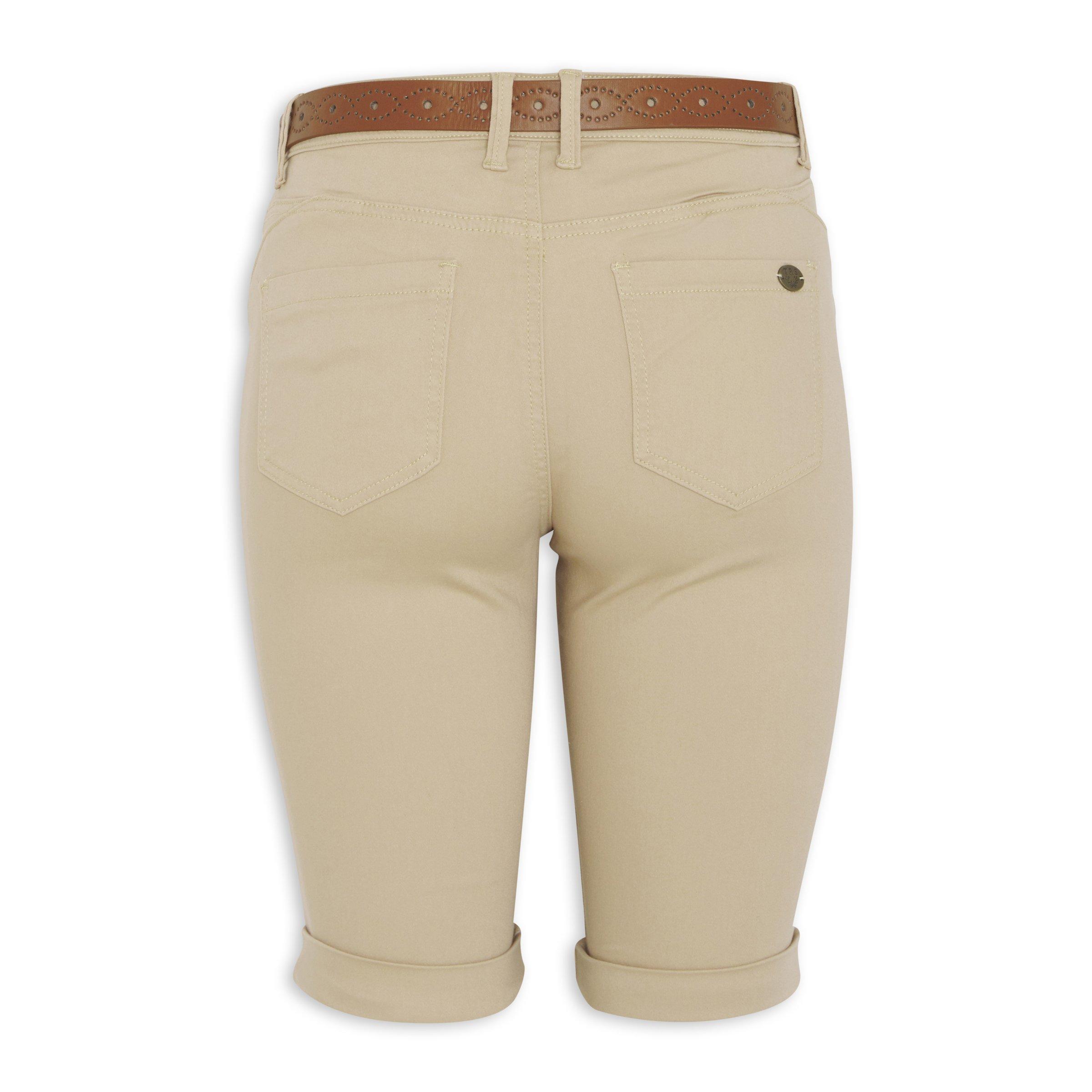 Khaki top shorts ladies