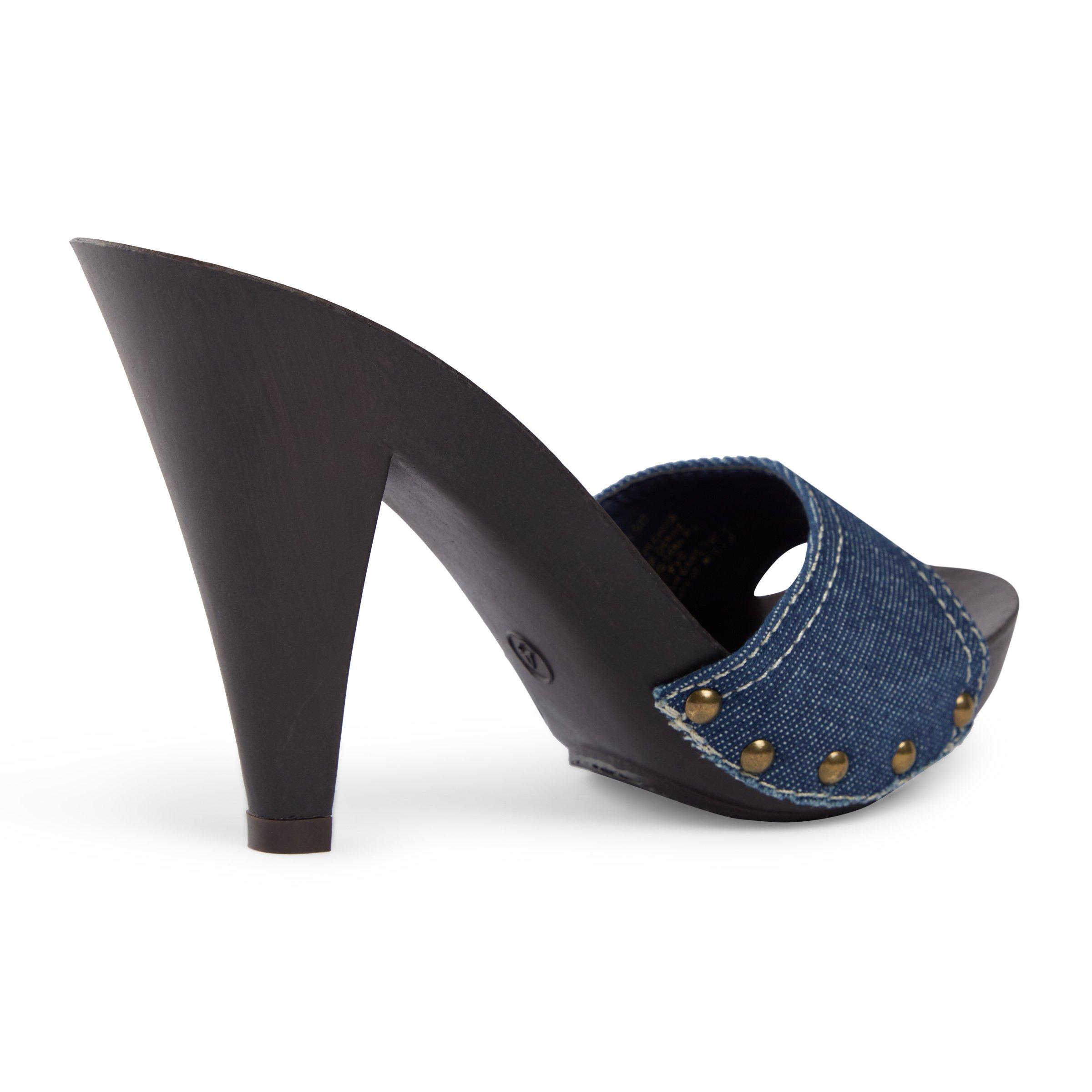 Navy blue clearance mule heels