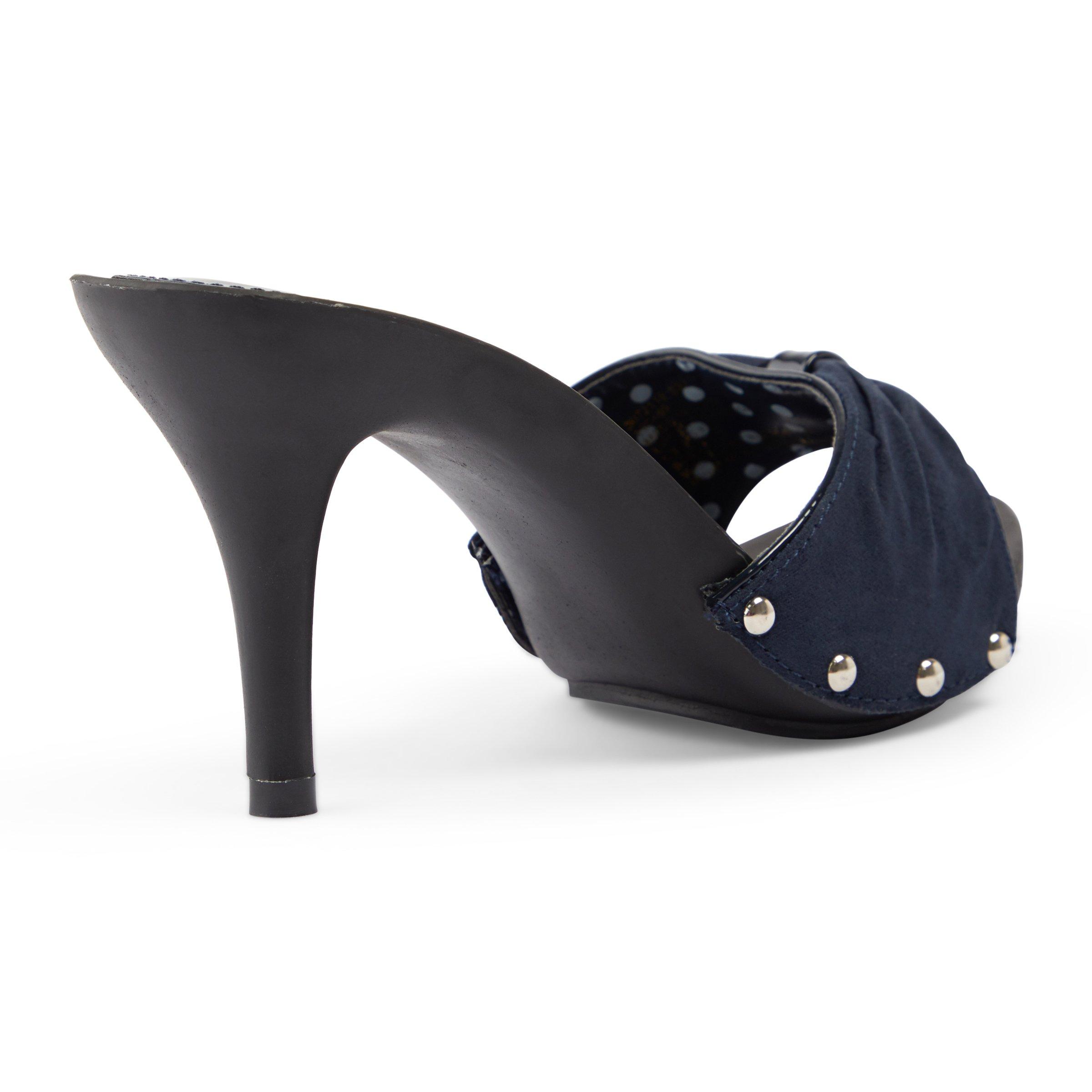 Navy mule hot sale heels