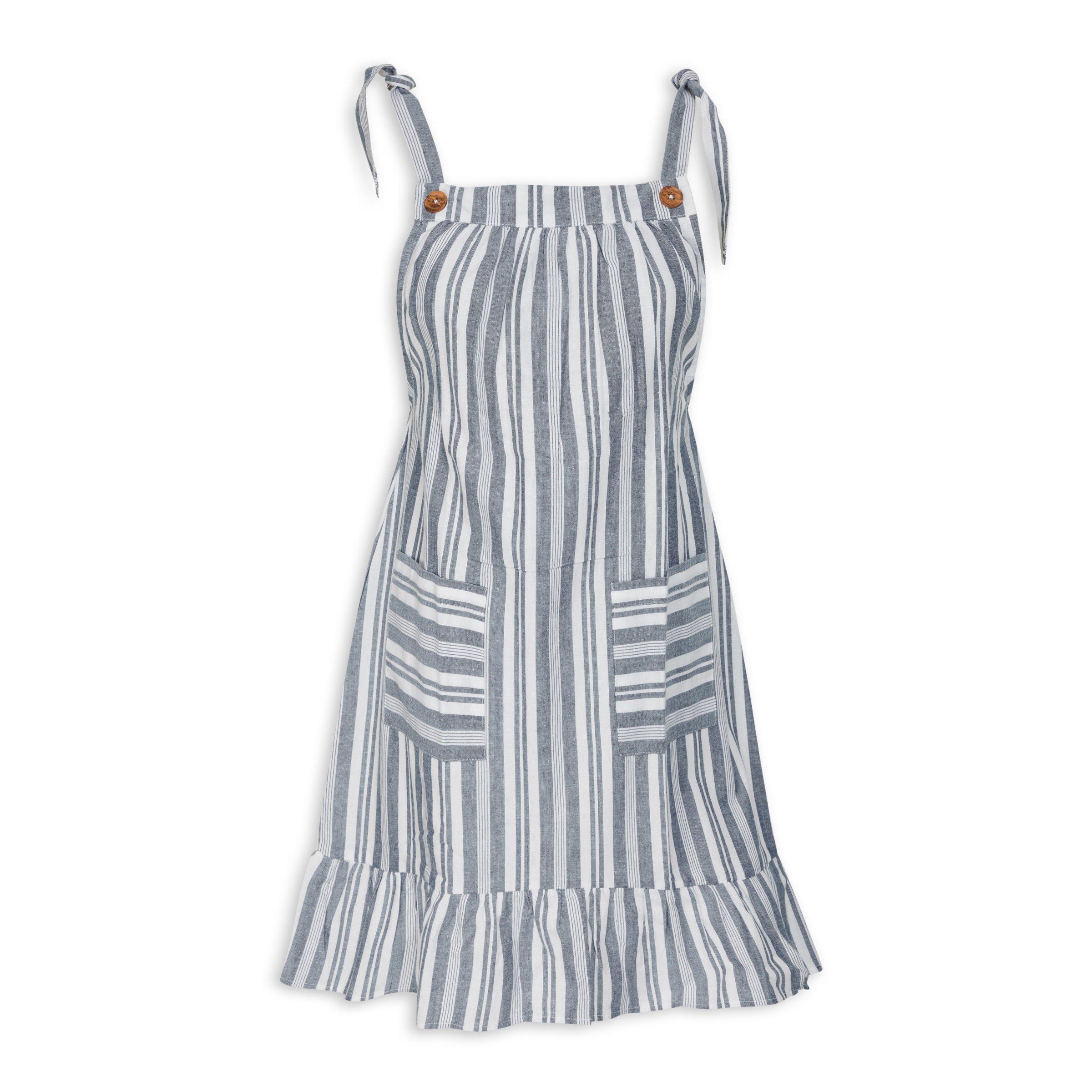 Striped 2024 pinafore dress