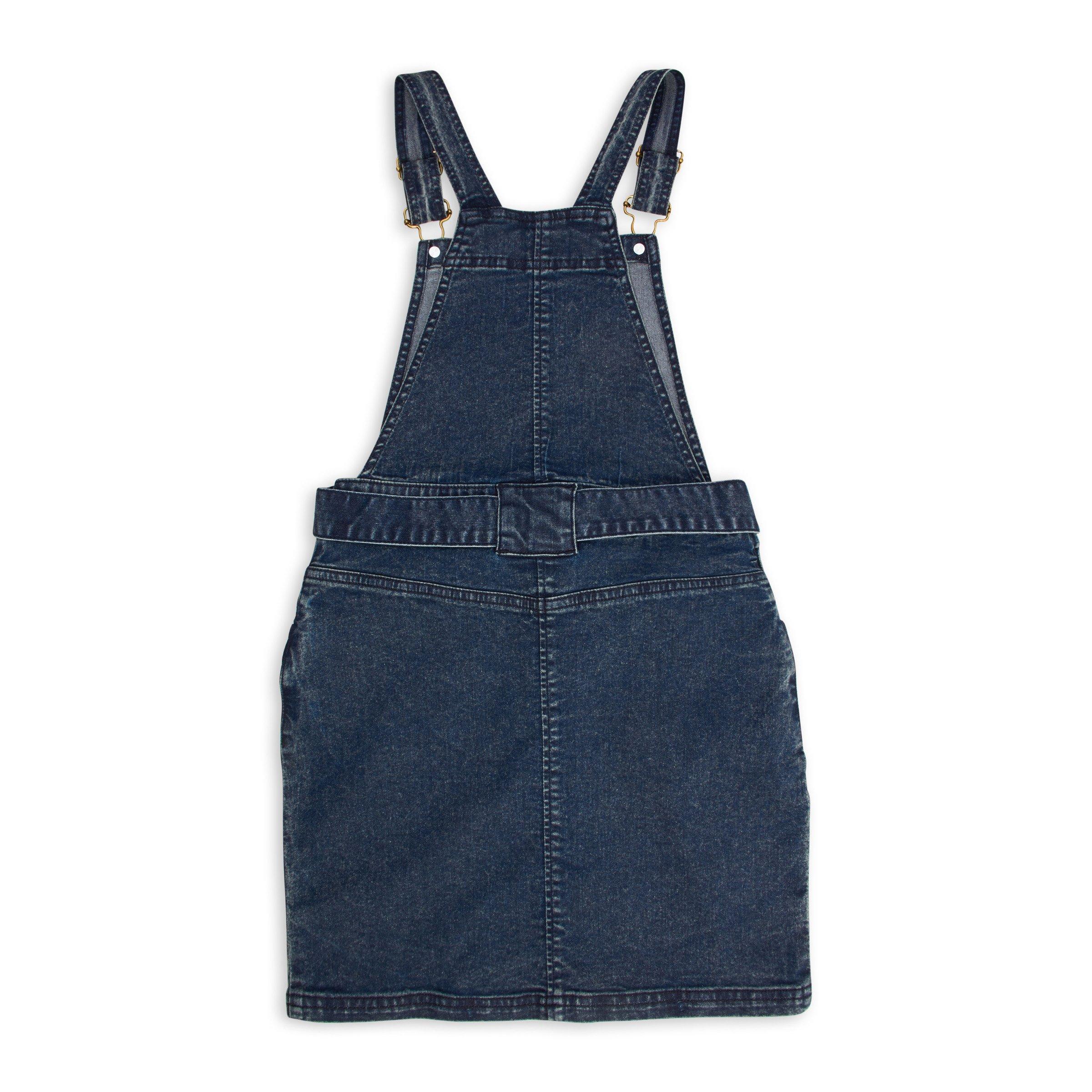 Children's denim hotsell pinafore dress