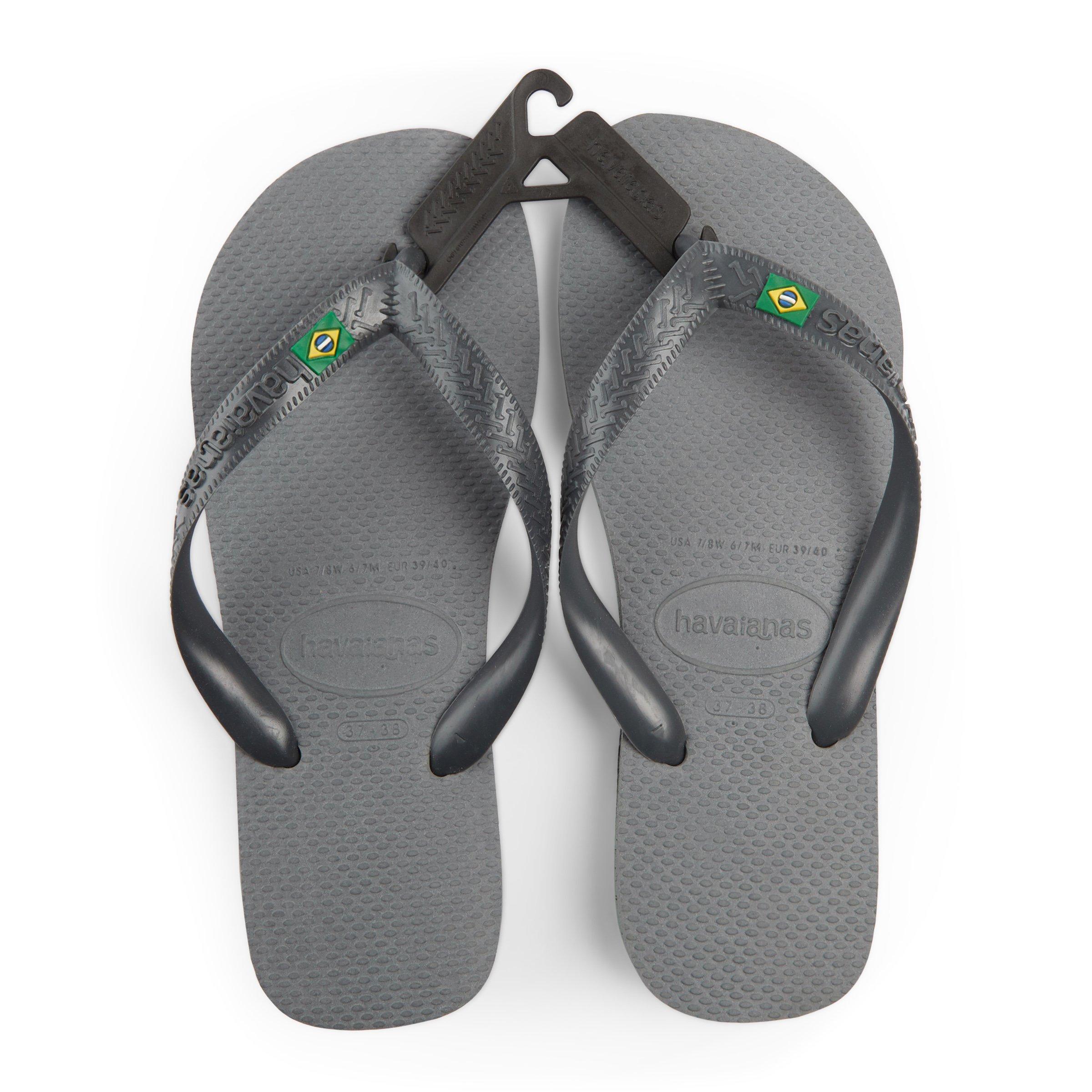 Steel Grey Brazil Flip Flops