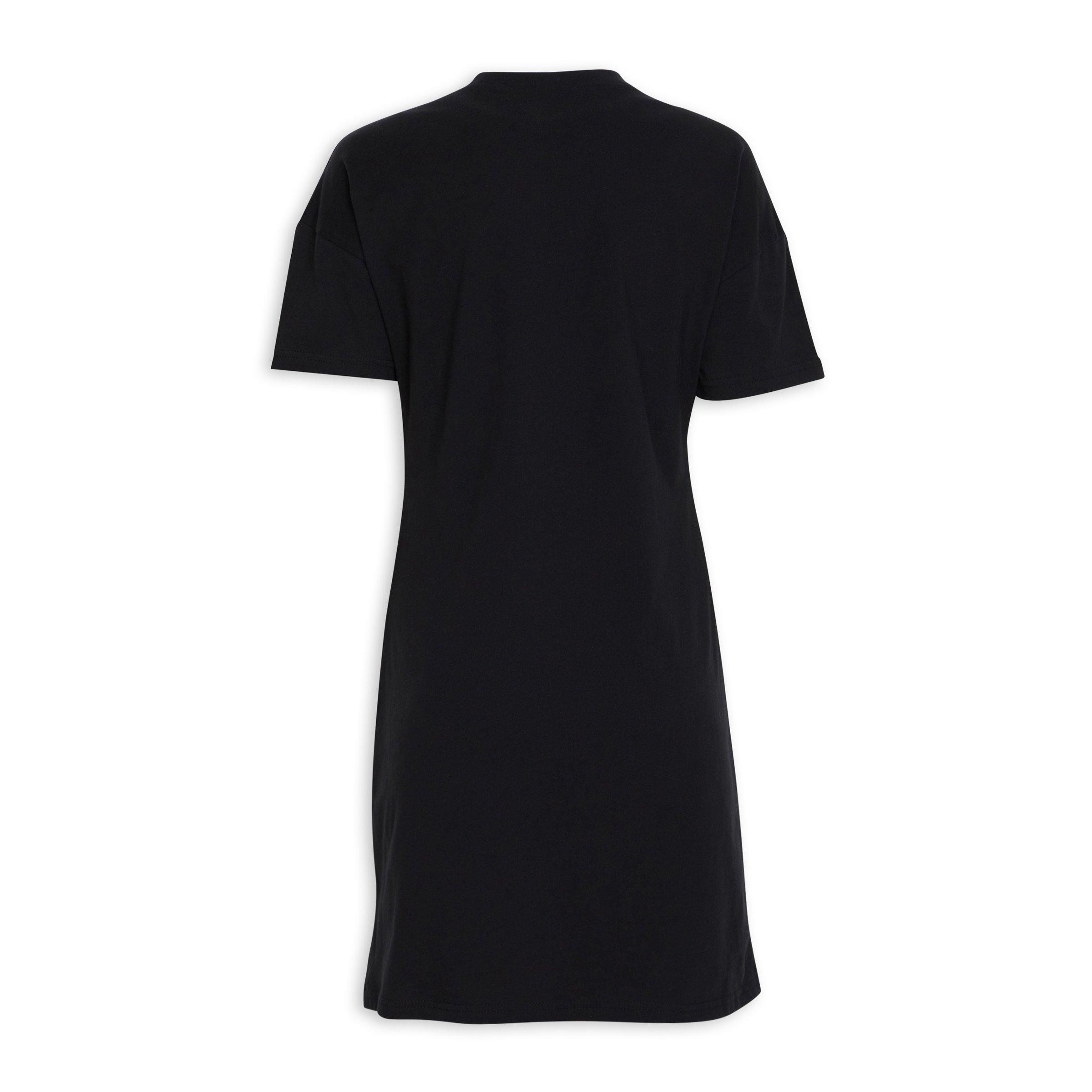 Plain black t shirt hot sale dress