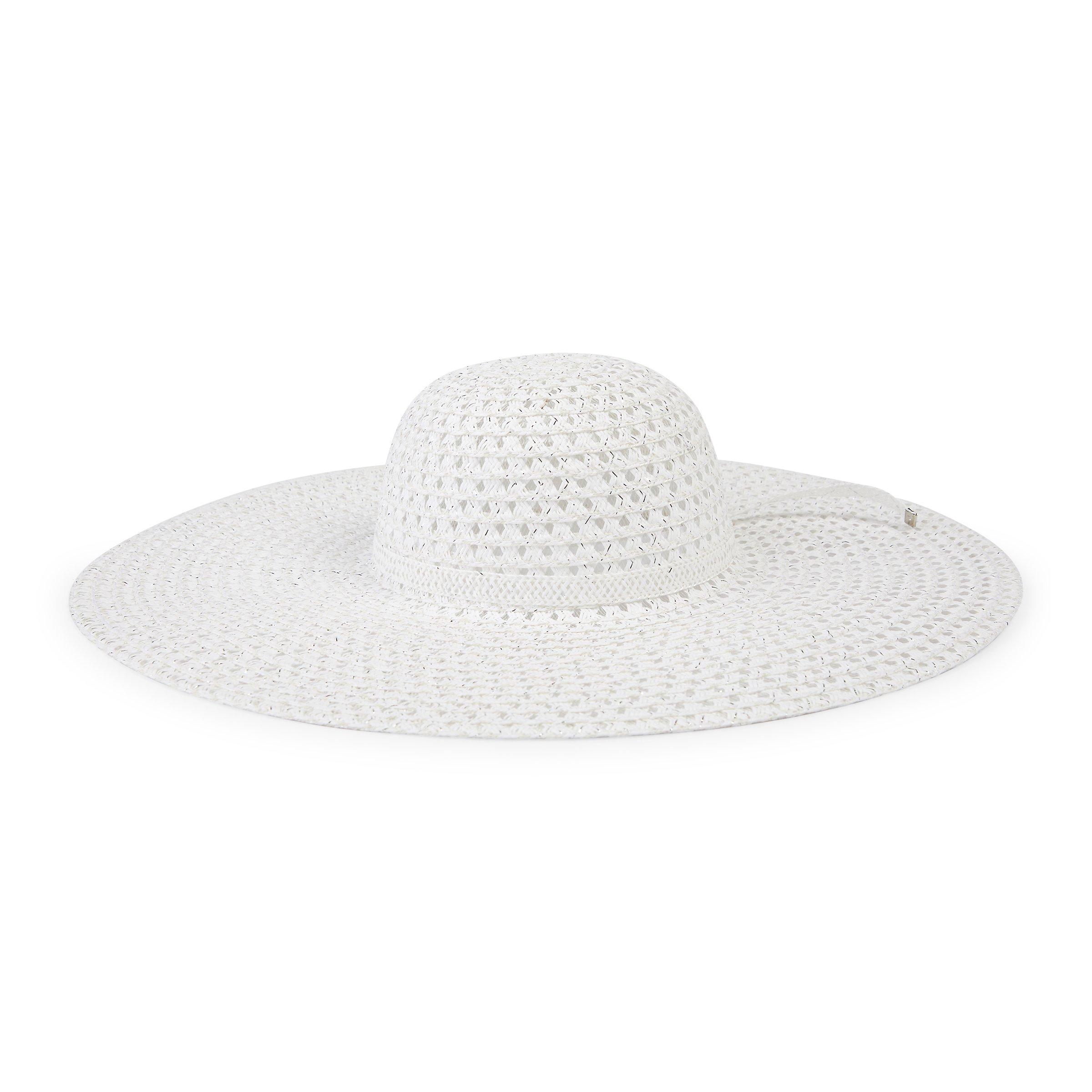 White wide brim sales floppy hat