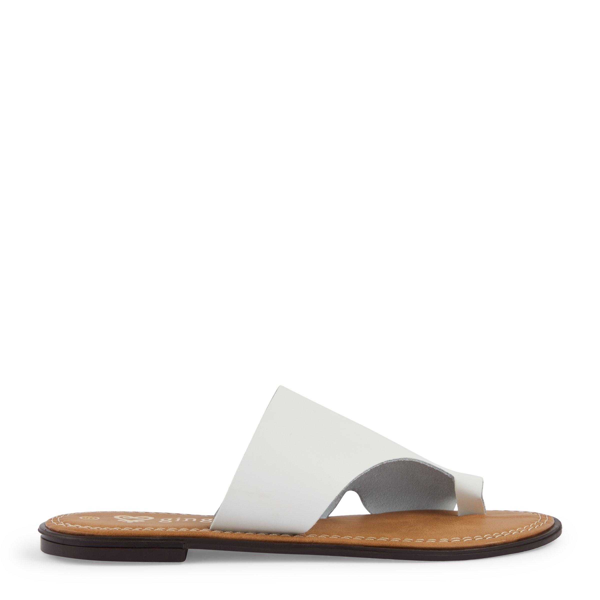 White toe post sales sandals