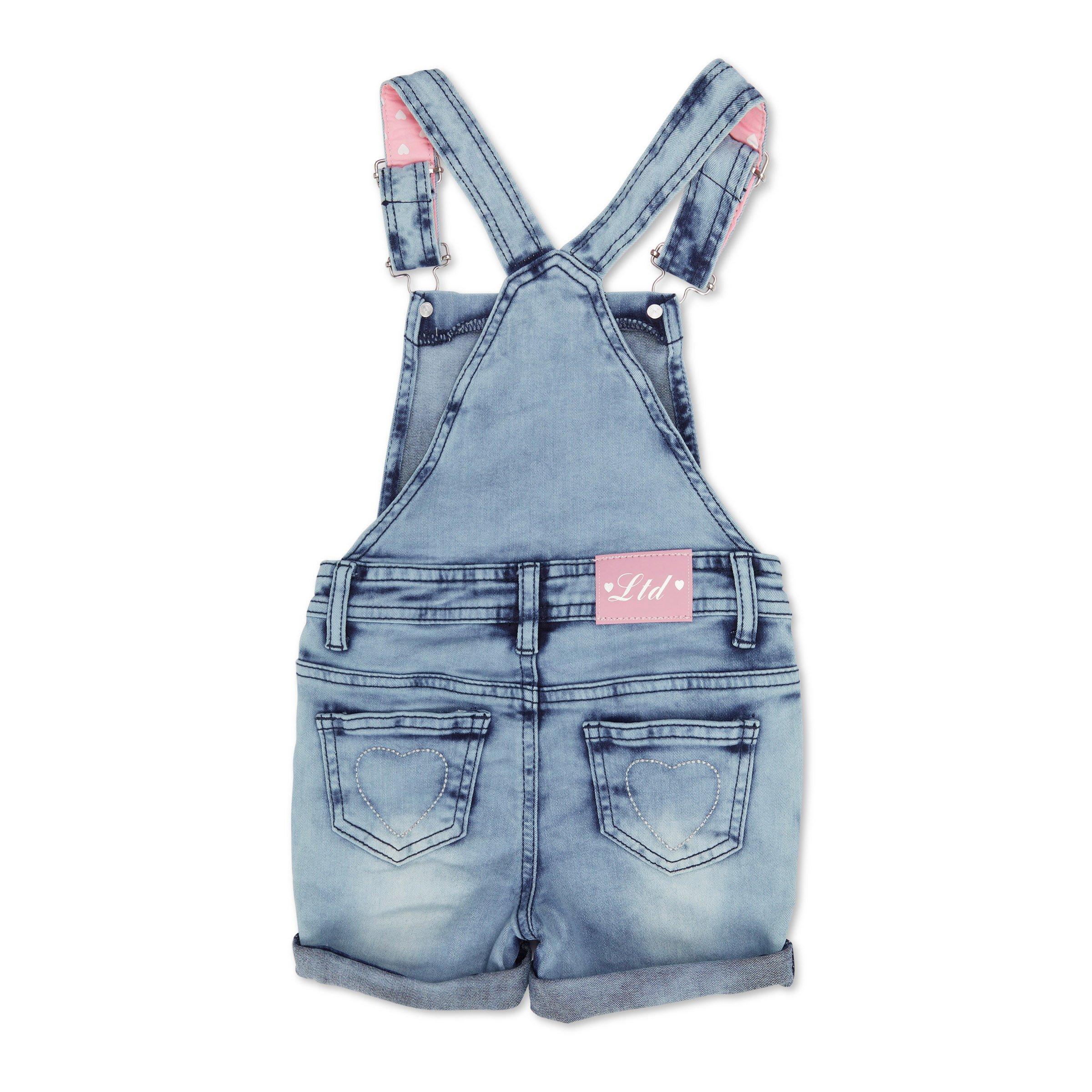 Children's denim short on sale dungarees