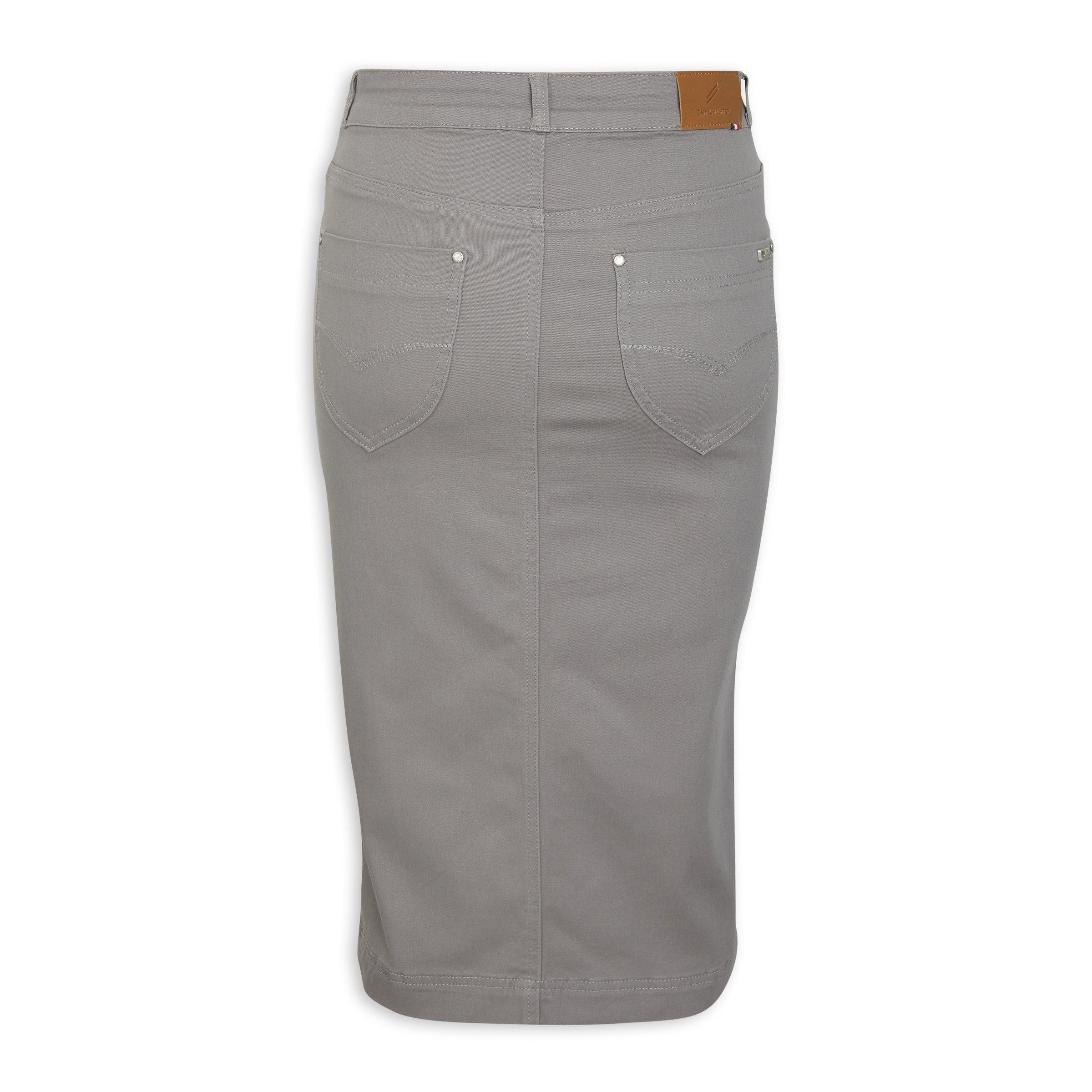 Button down hotsell grey skirt