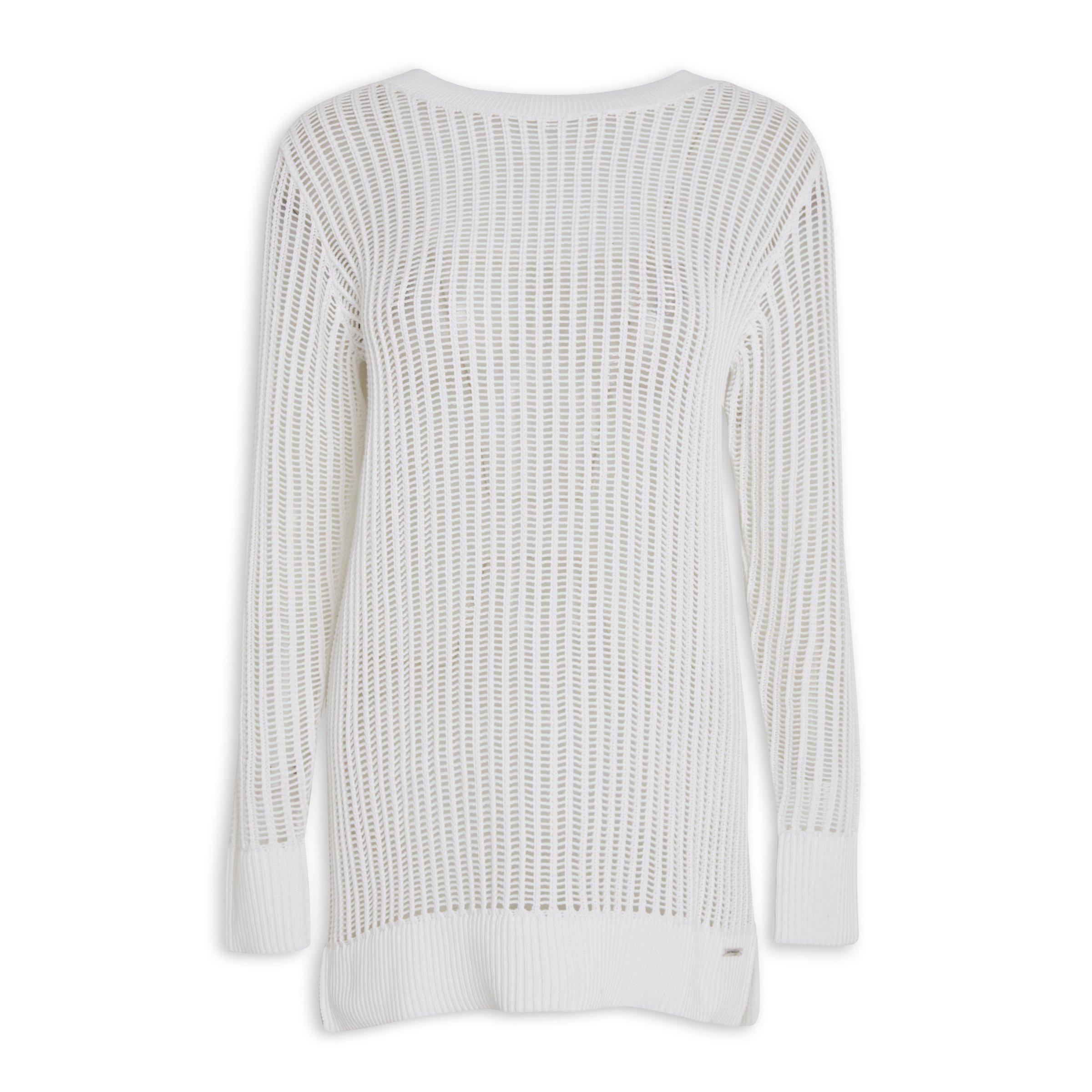 White open hot sale stitch sweater