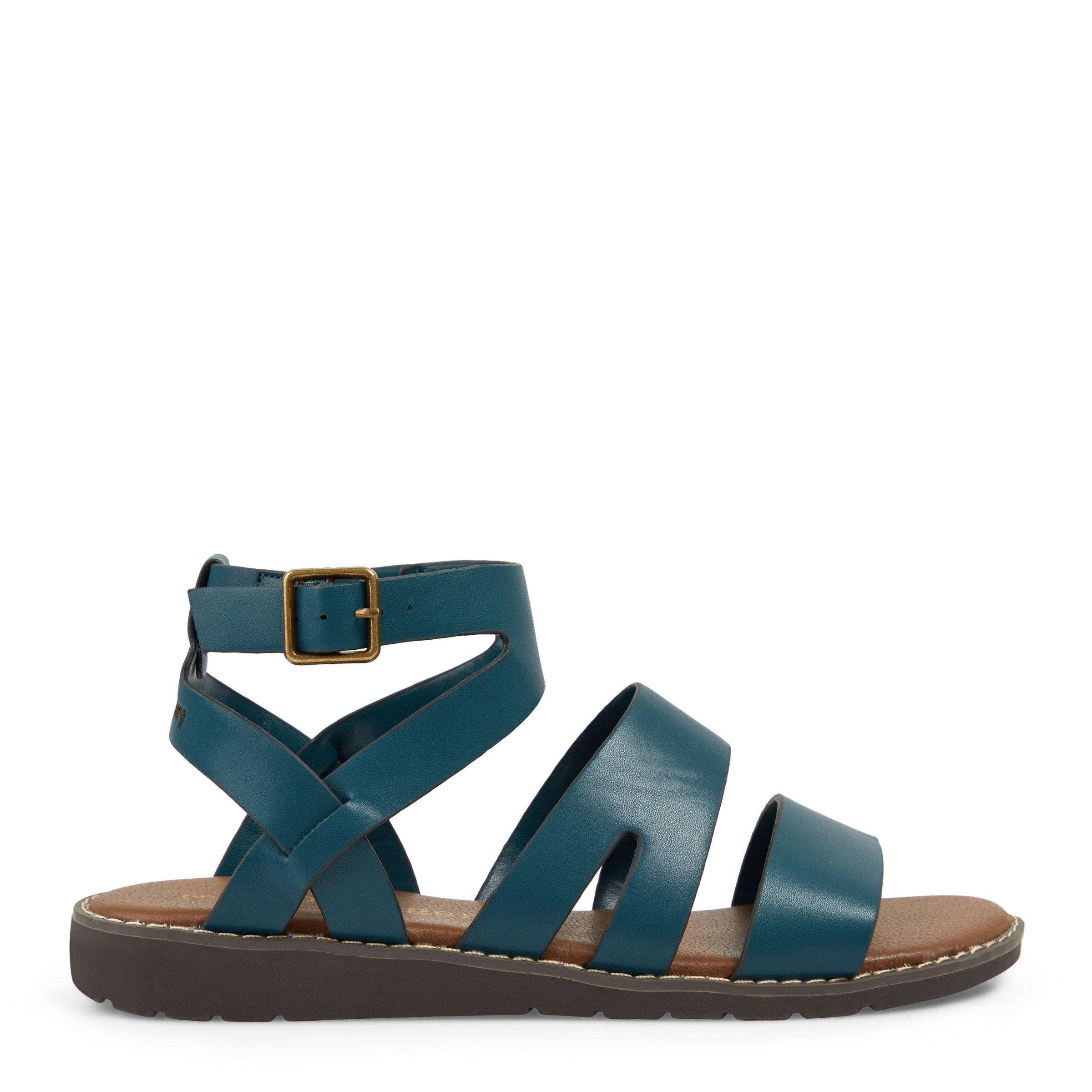 Teal store color sandals