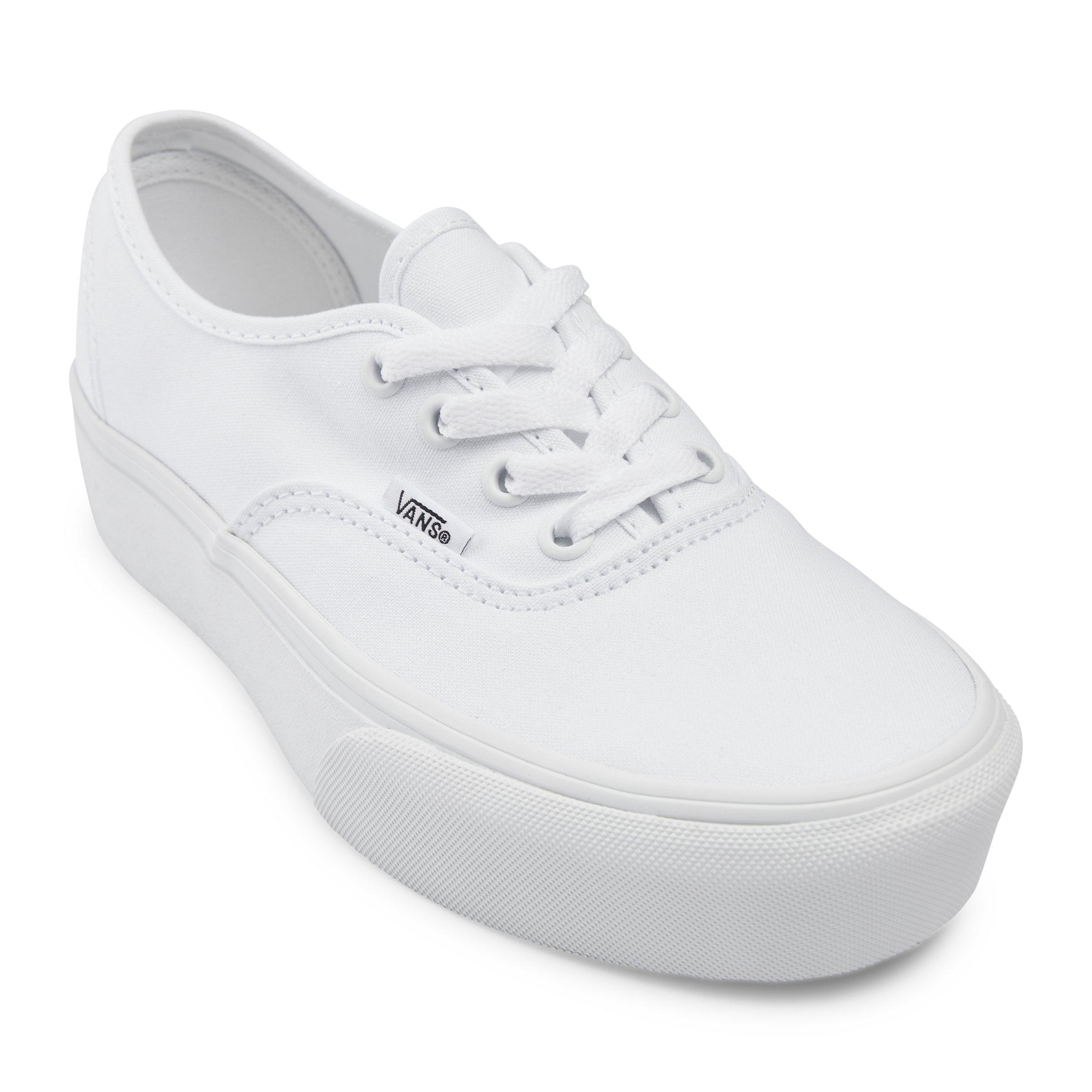 Authentic platform vans outlet white