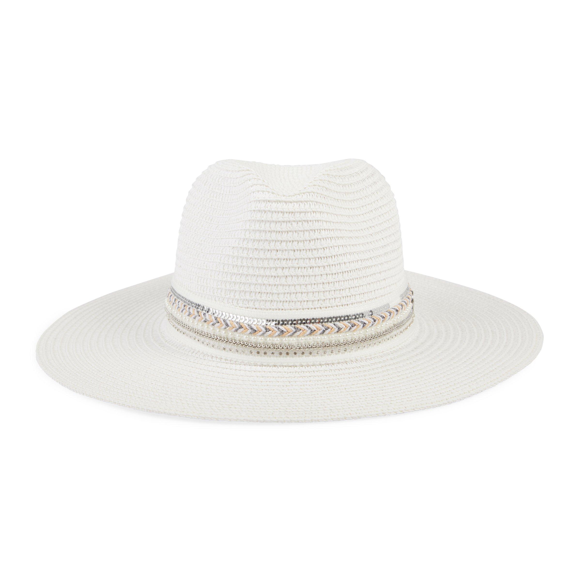 White deals fedora hat