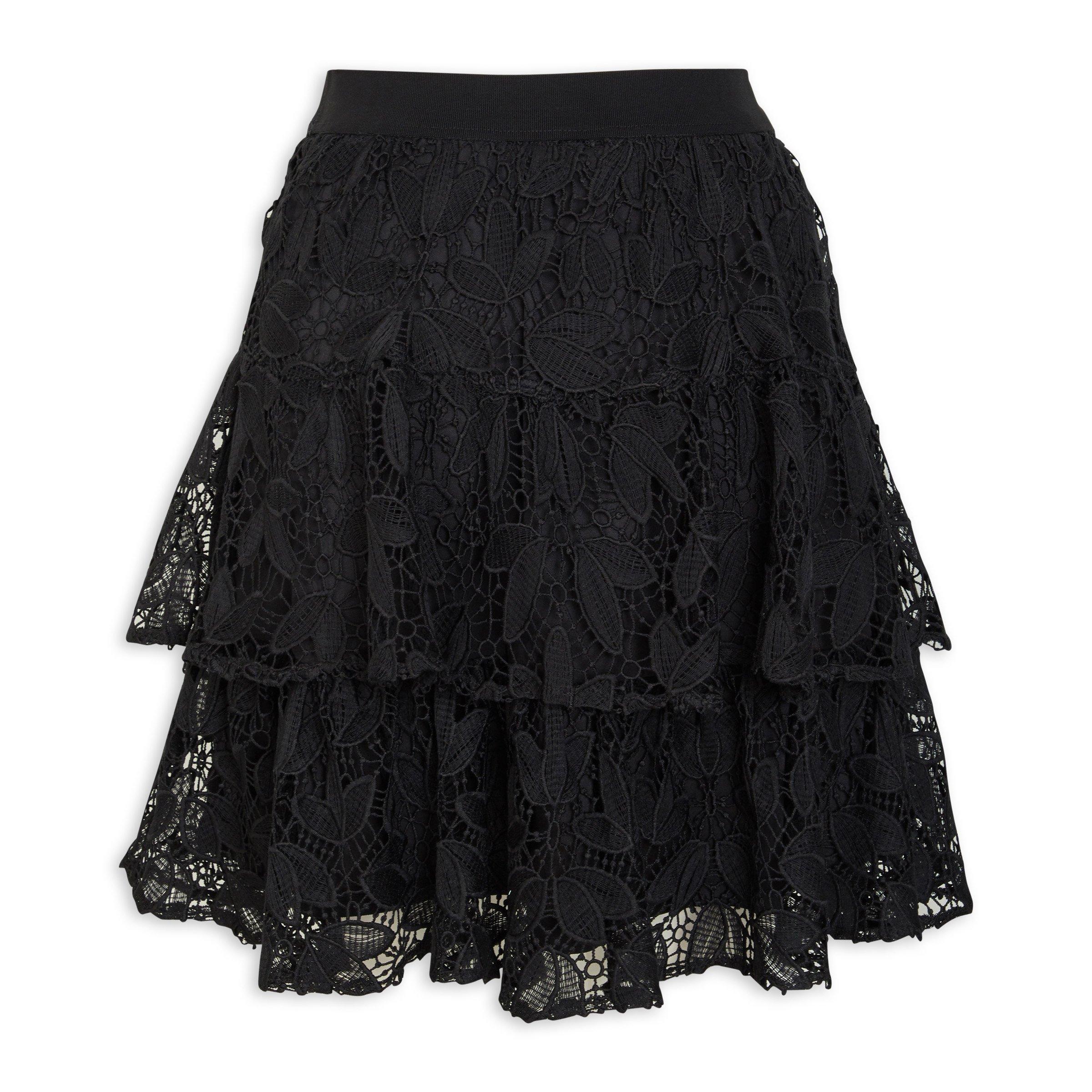 Lace skirt tiered sale