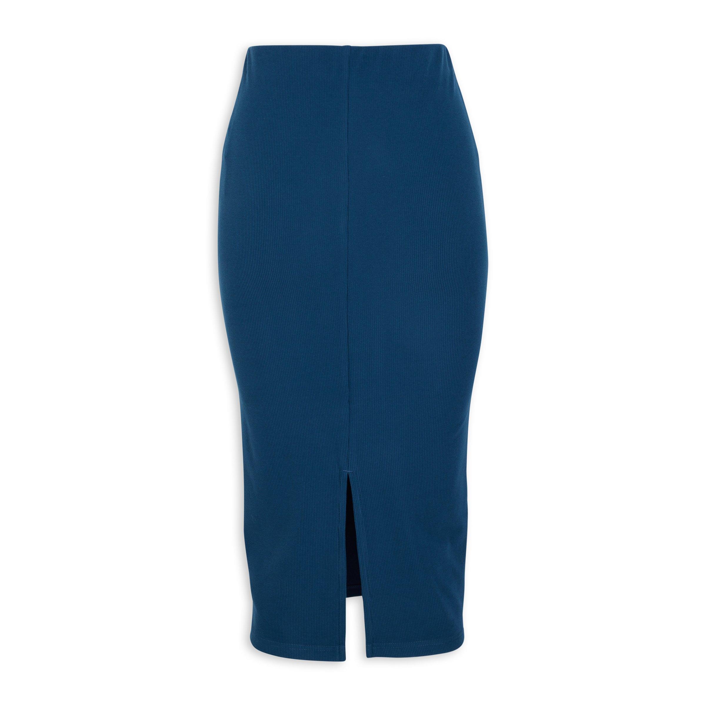 Blue shop bodycon skirt