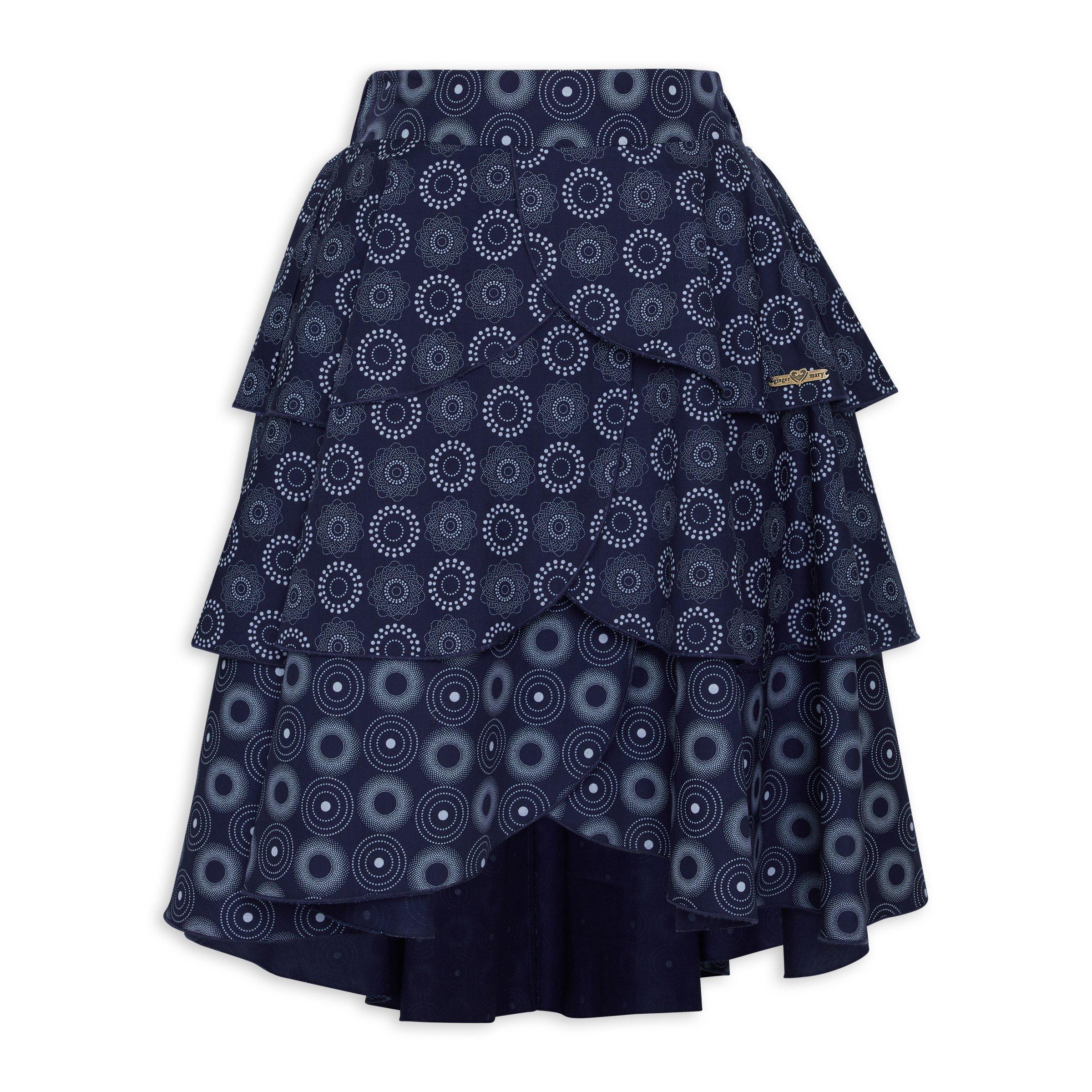 Navy Tiered Skirt 3076784 Ginger Mary