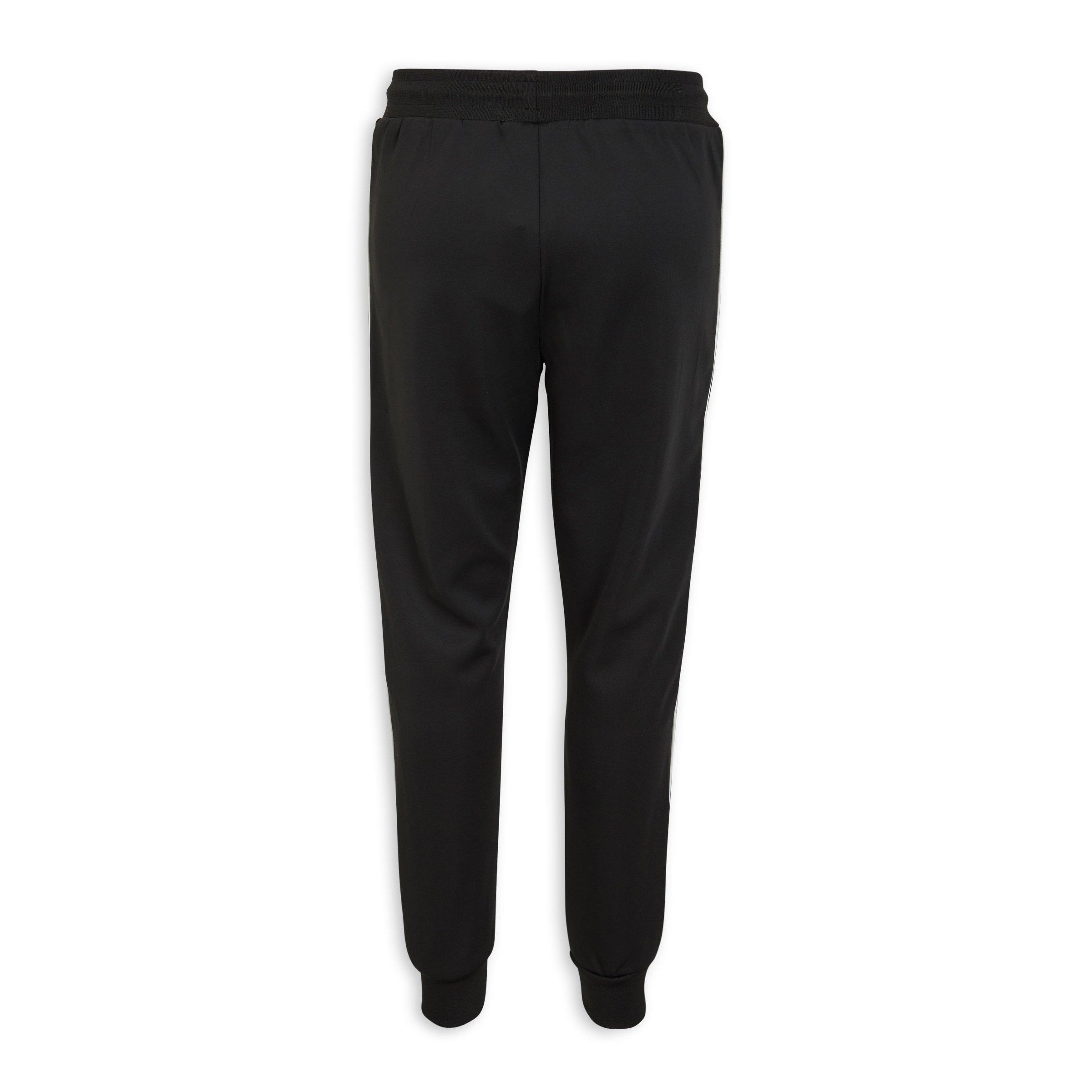 Black best sale zip joggers