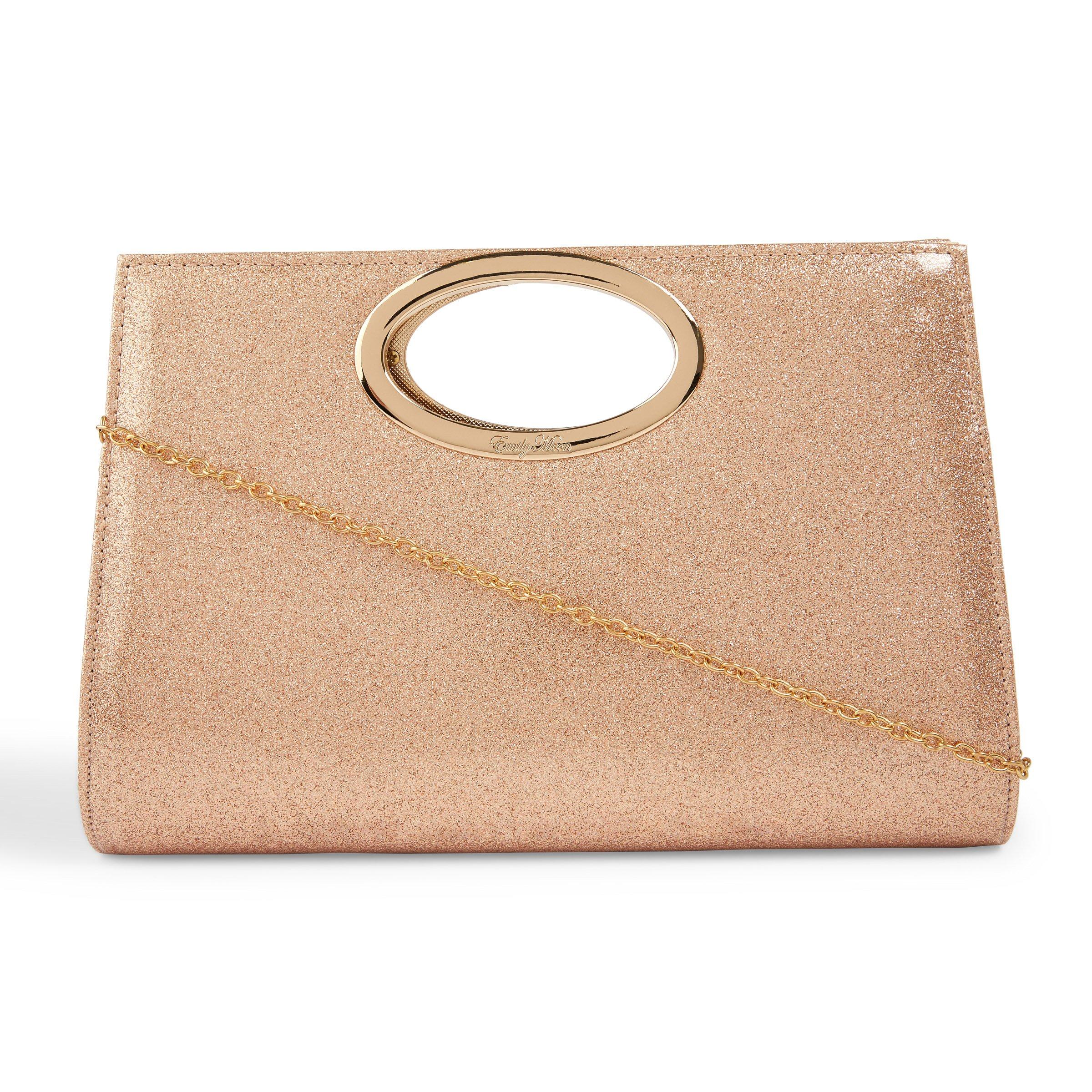 Rose gold wristlet online bag