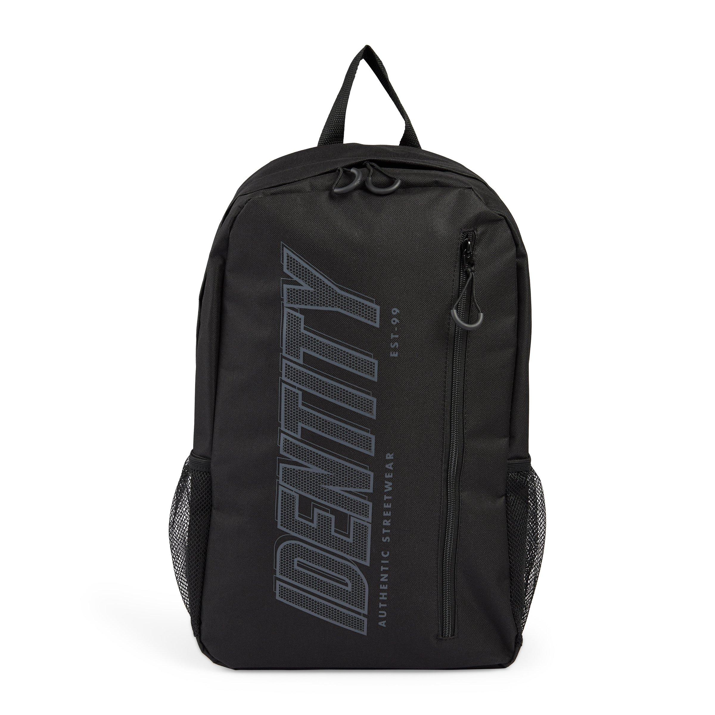 Black branded store school bags