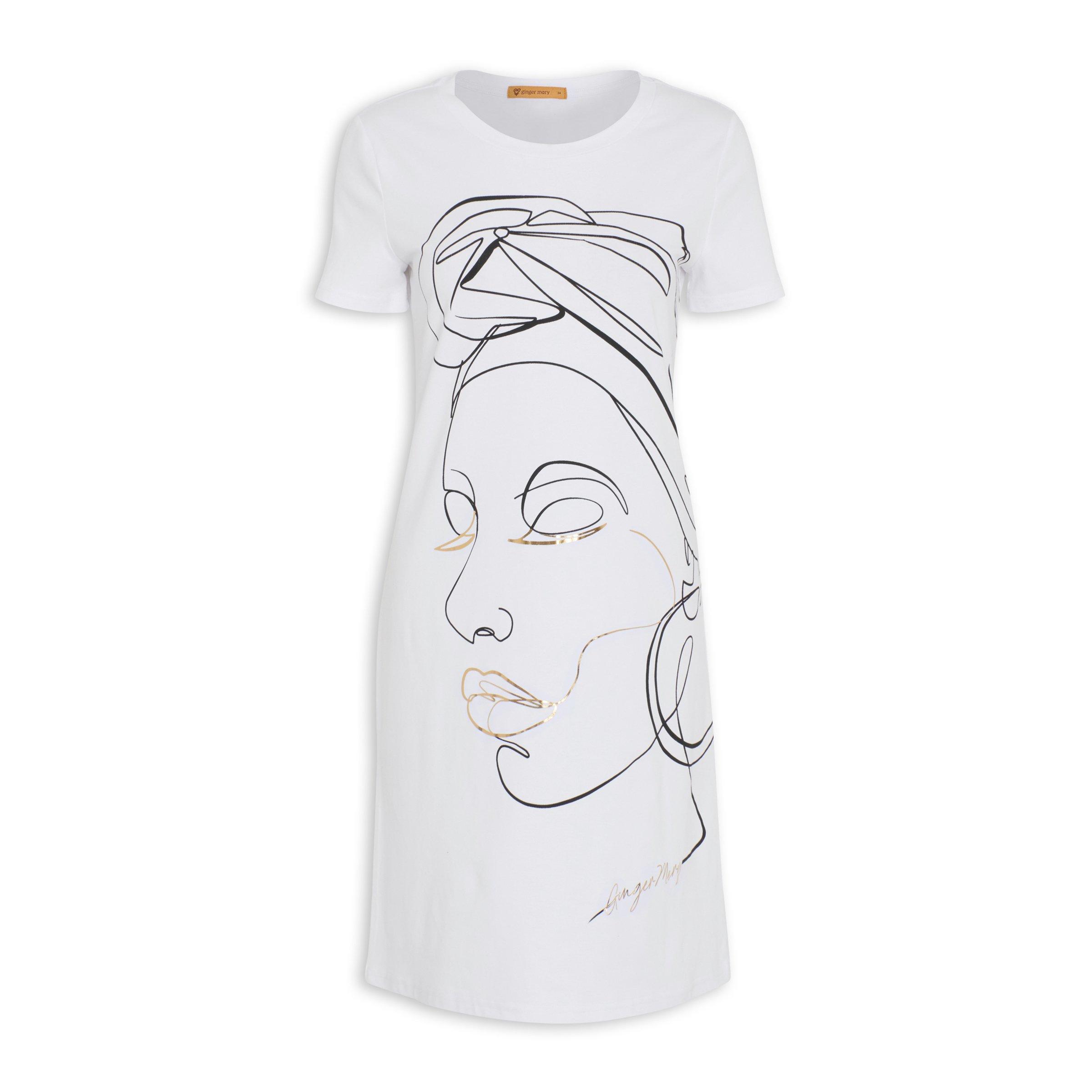 Face print t shirt sales dress