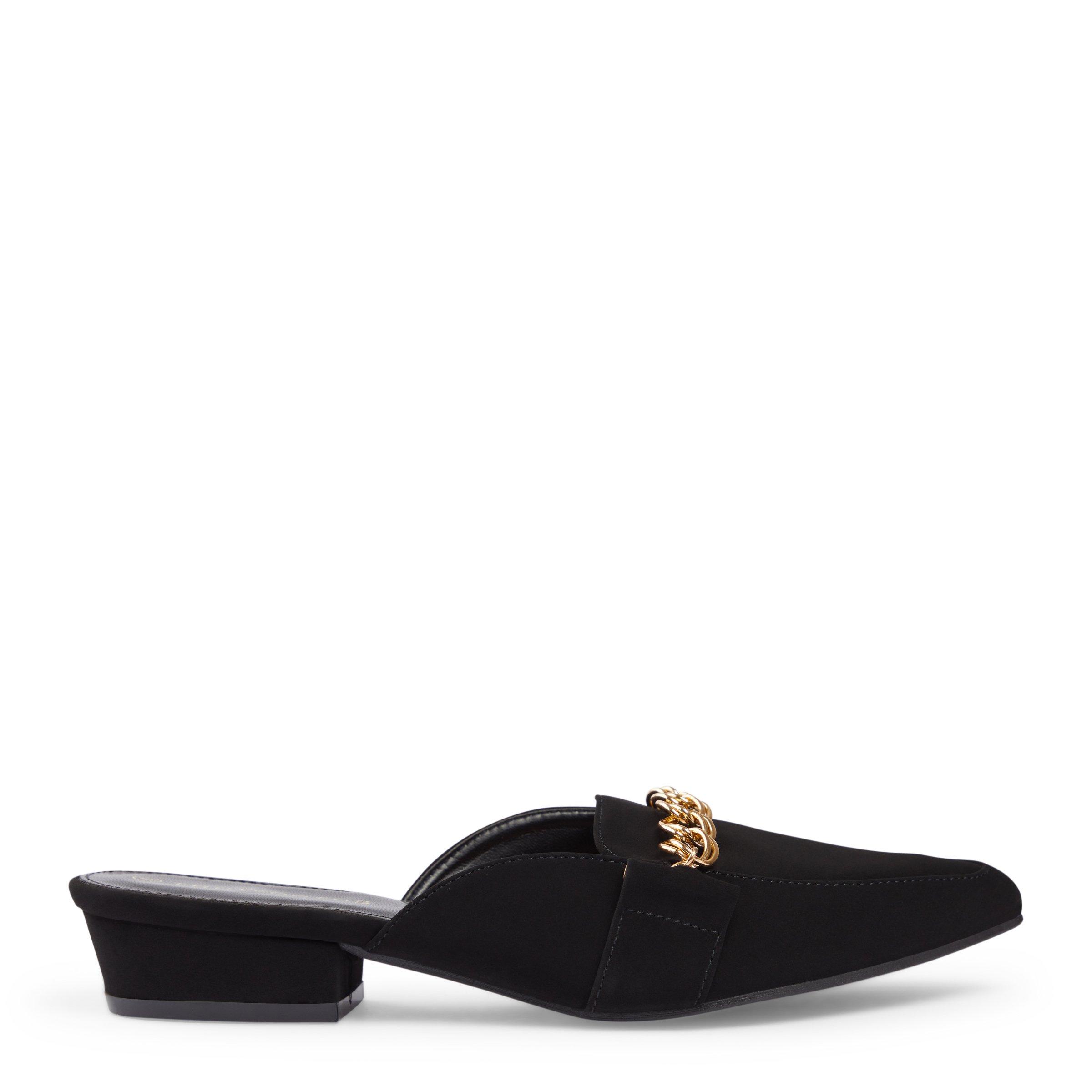 Black slip on discount mules