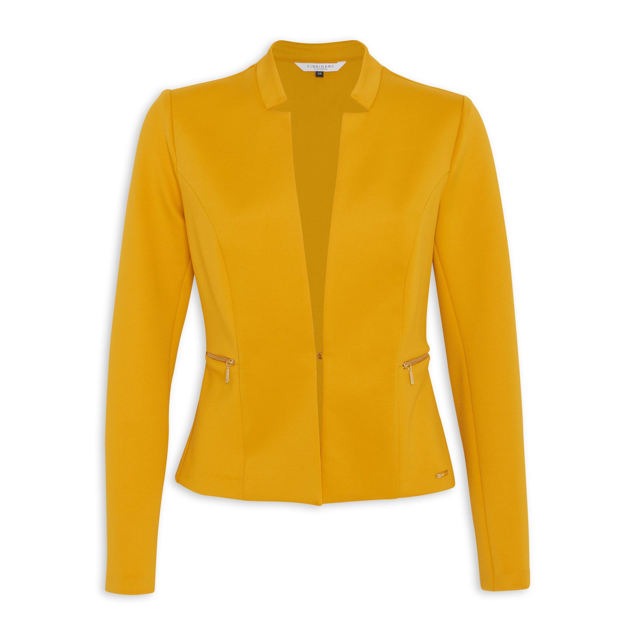 Yellow zip sale jacket