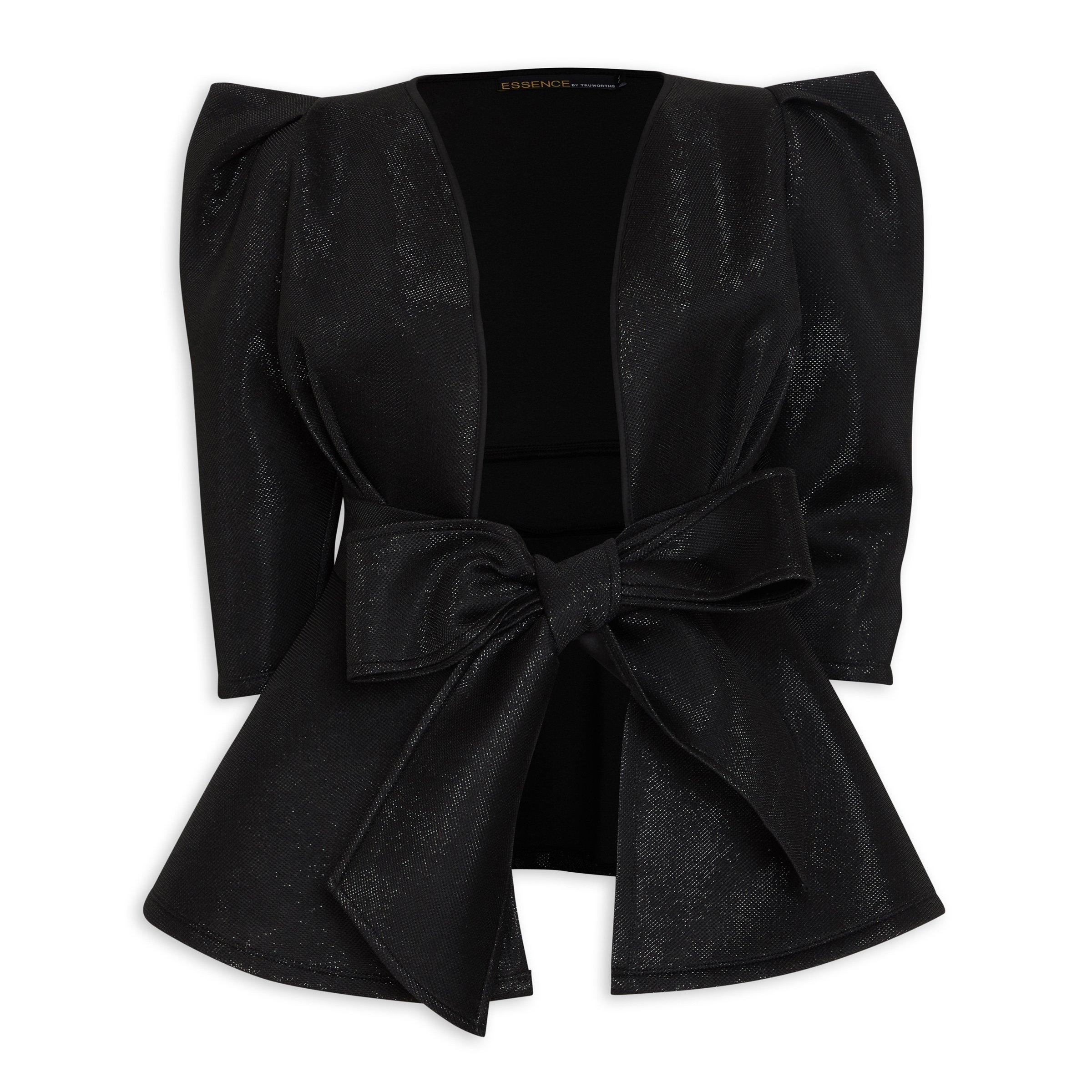 Black on sale peplum coat