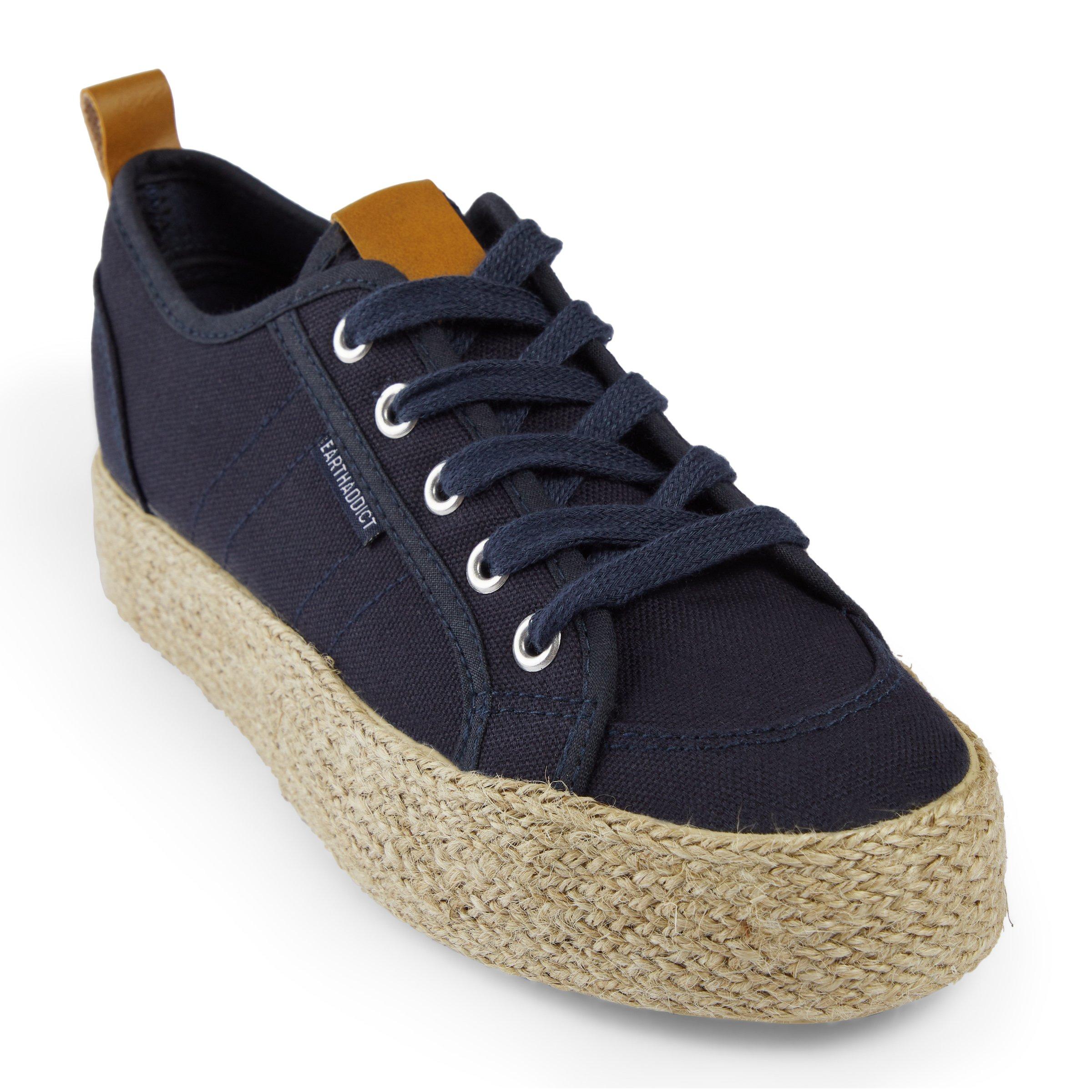 Navy cheap platform sneakers