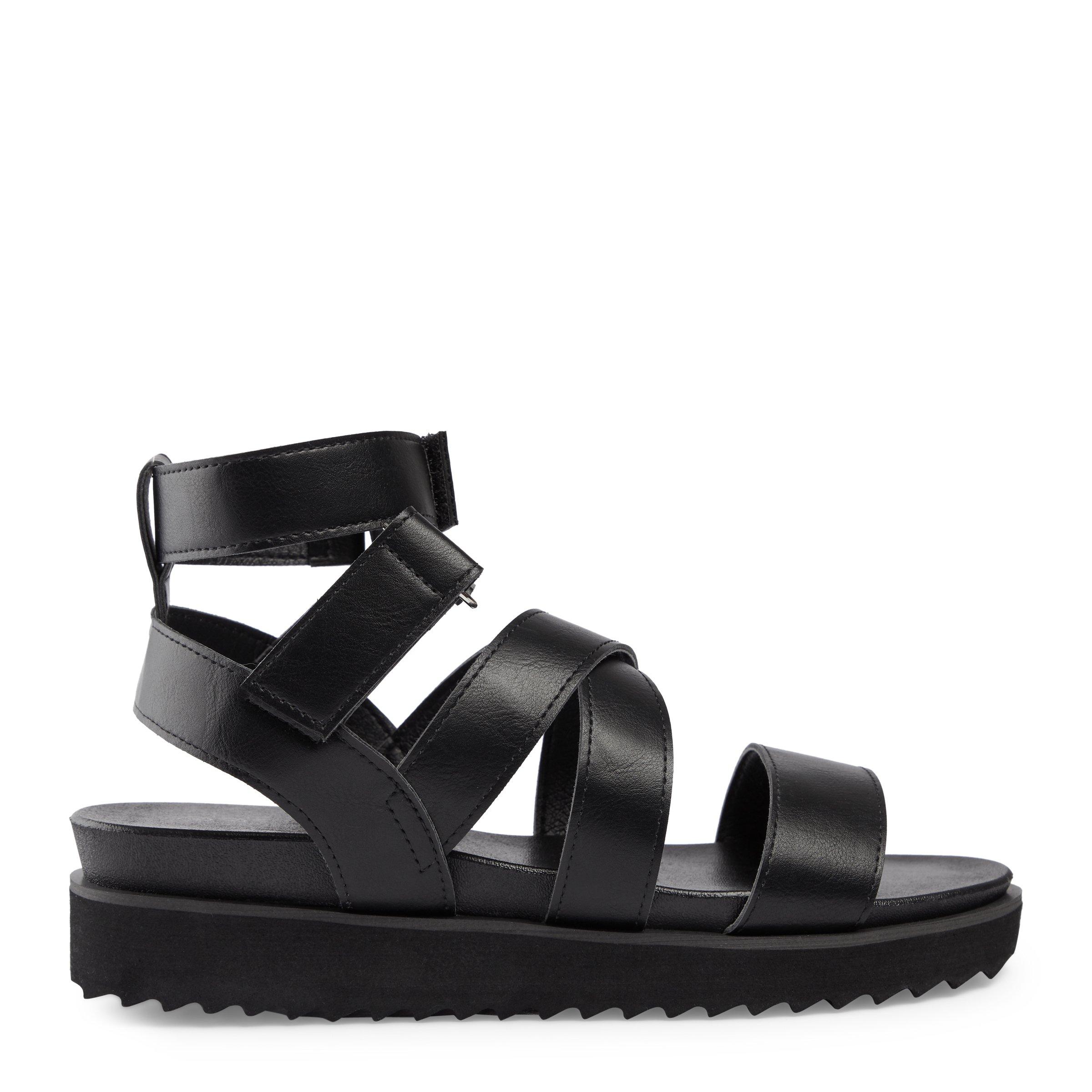 Flatform black hot sale sandals