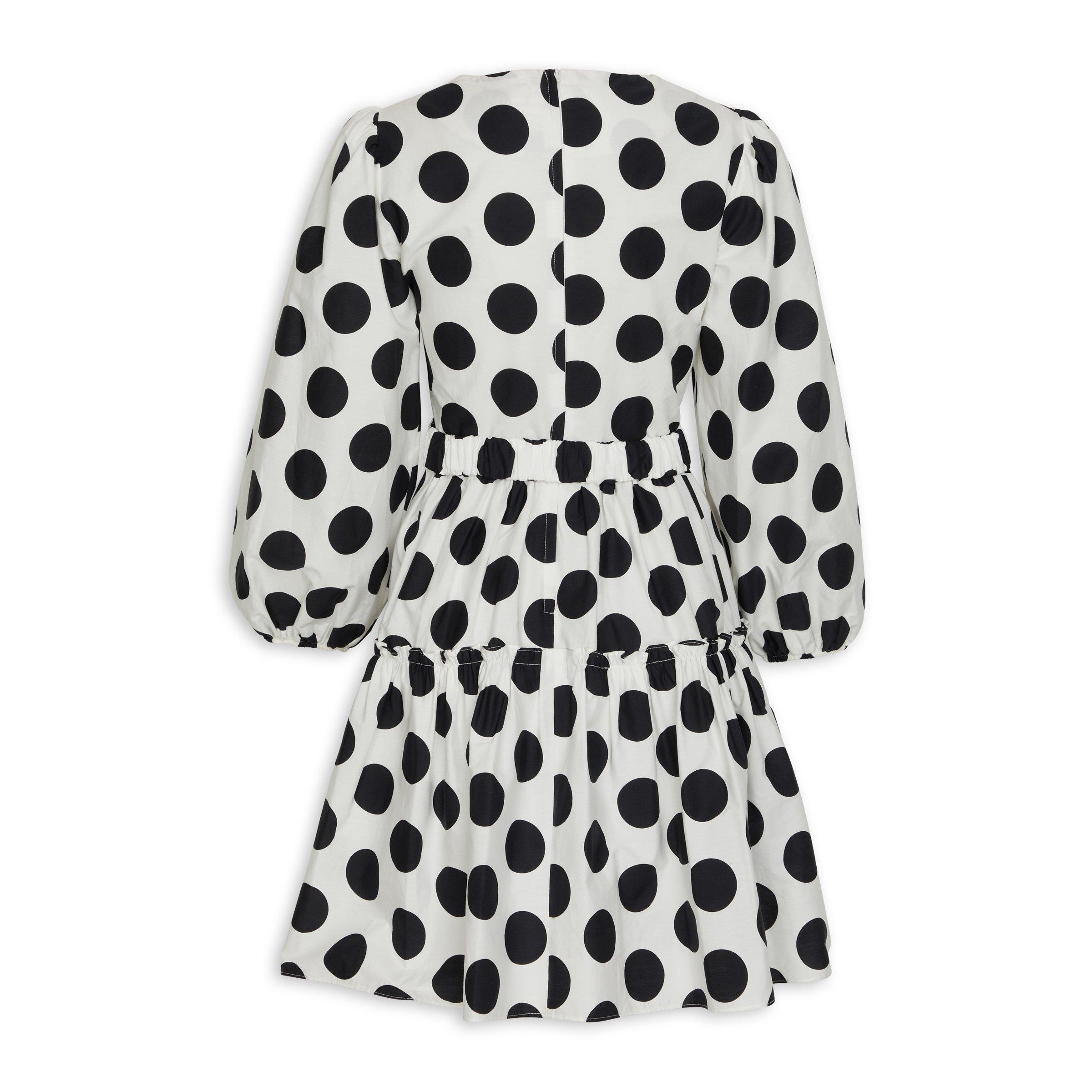 Black White Spot Dress 3079585 Truworths