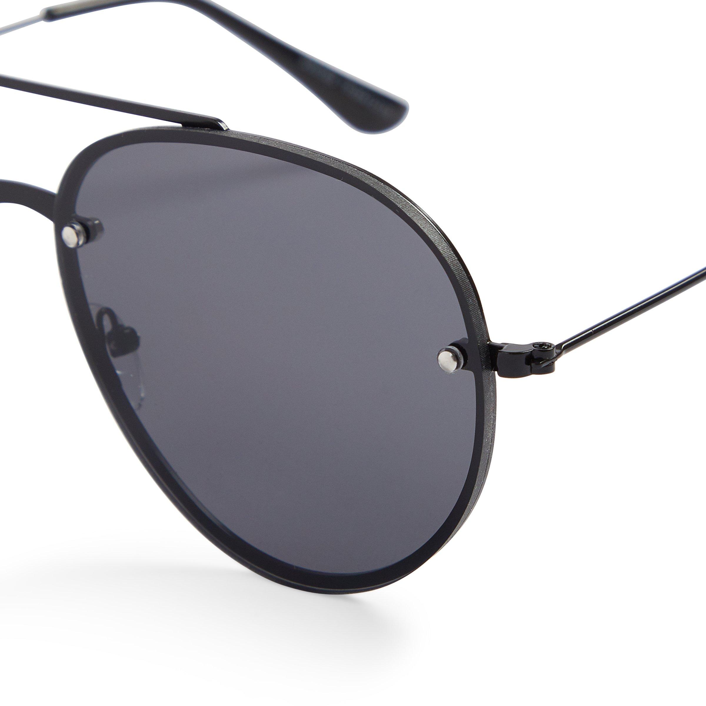 Semi rimless aviator clearance sunglasses