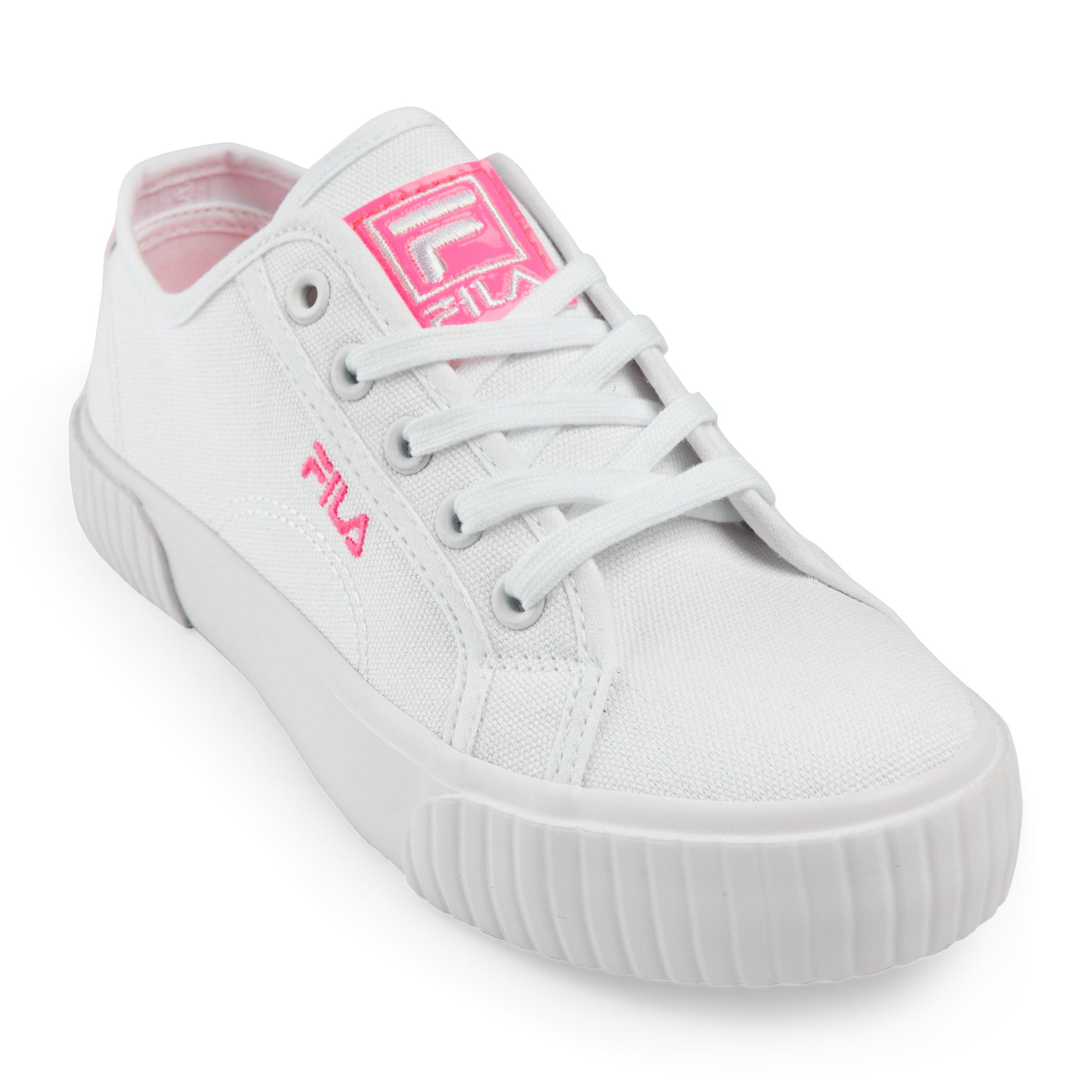 Fila best sale white canvas