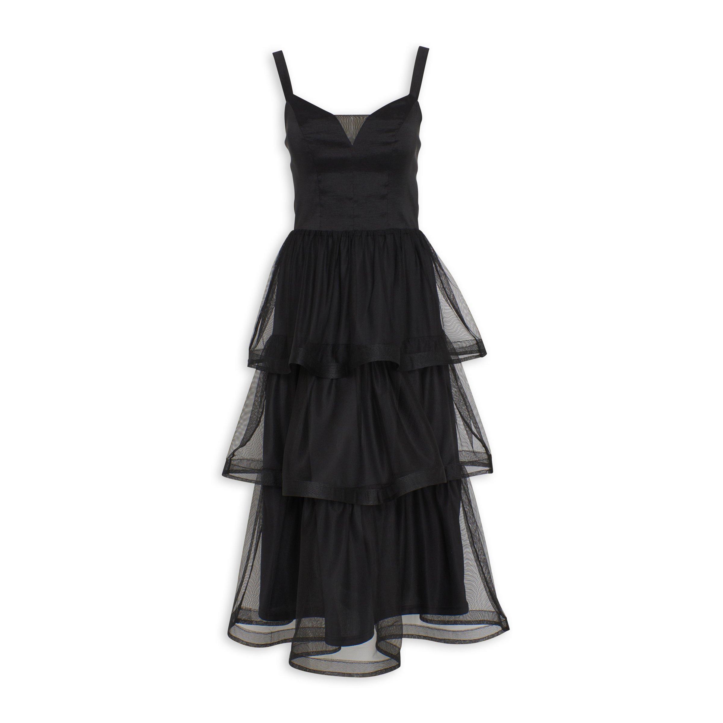 Black Tiered Dress 3081015 Identity