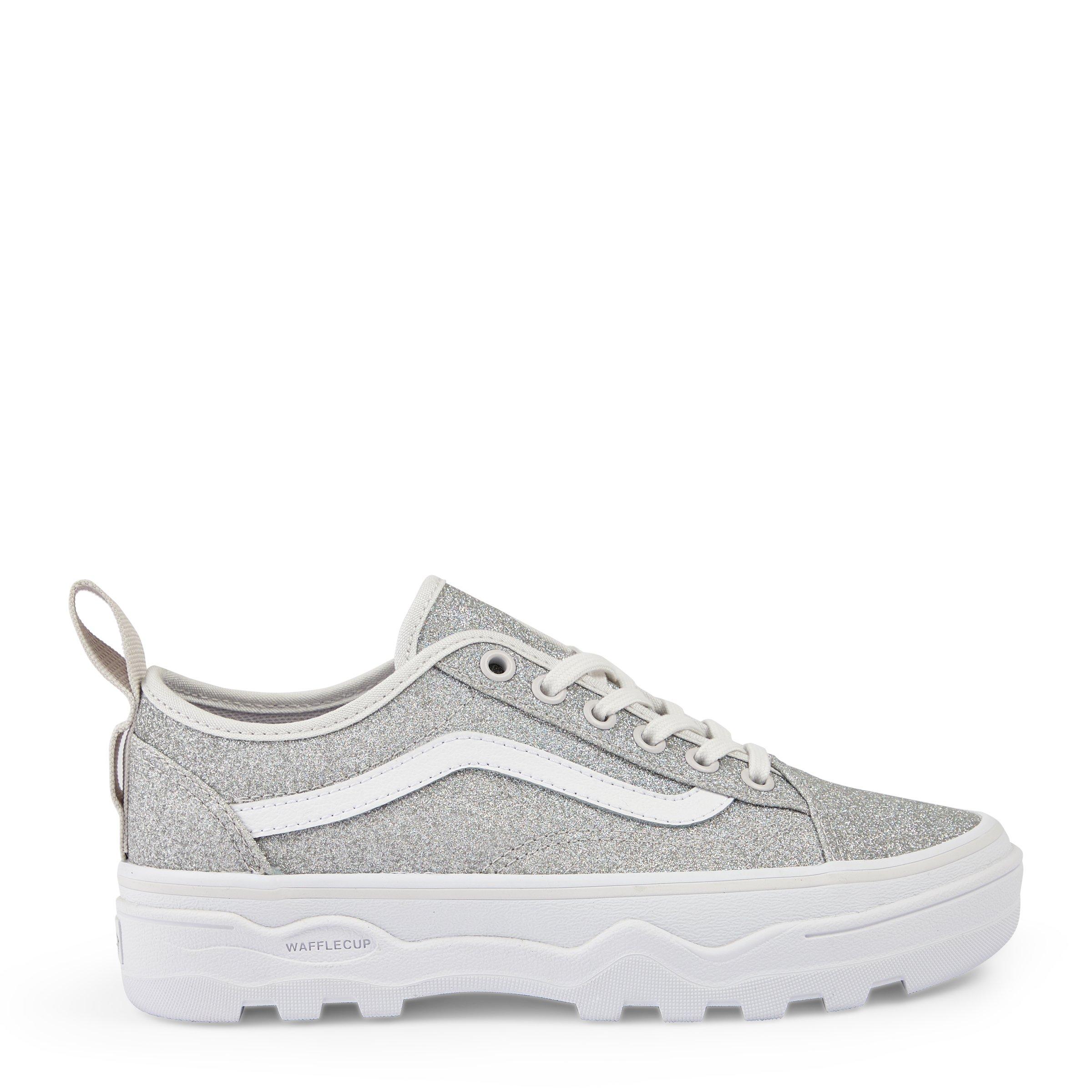 Silver glitter old skool vans sale