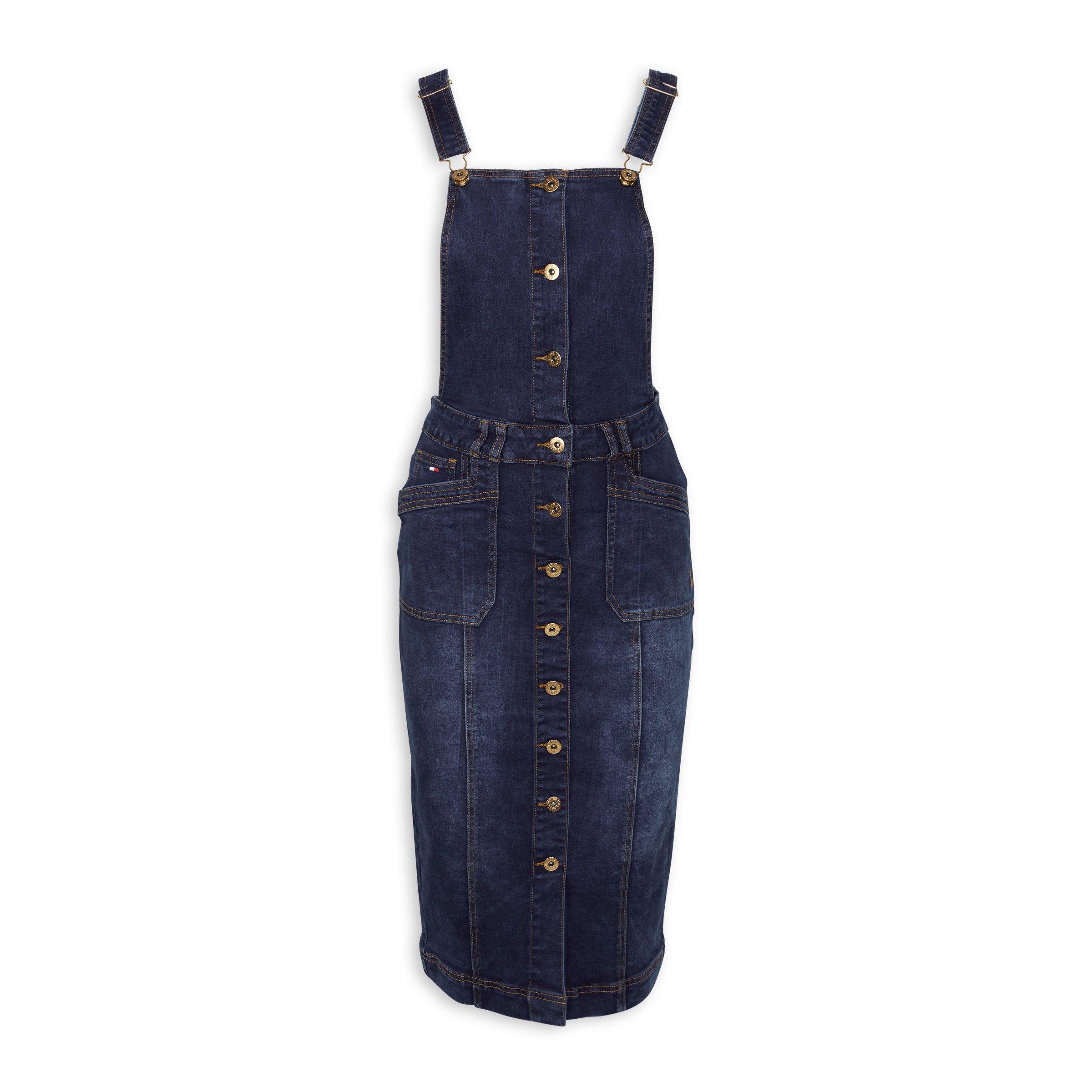 Tall hot sale denim pinafore