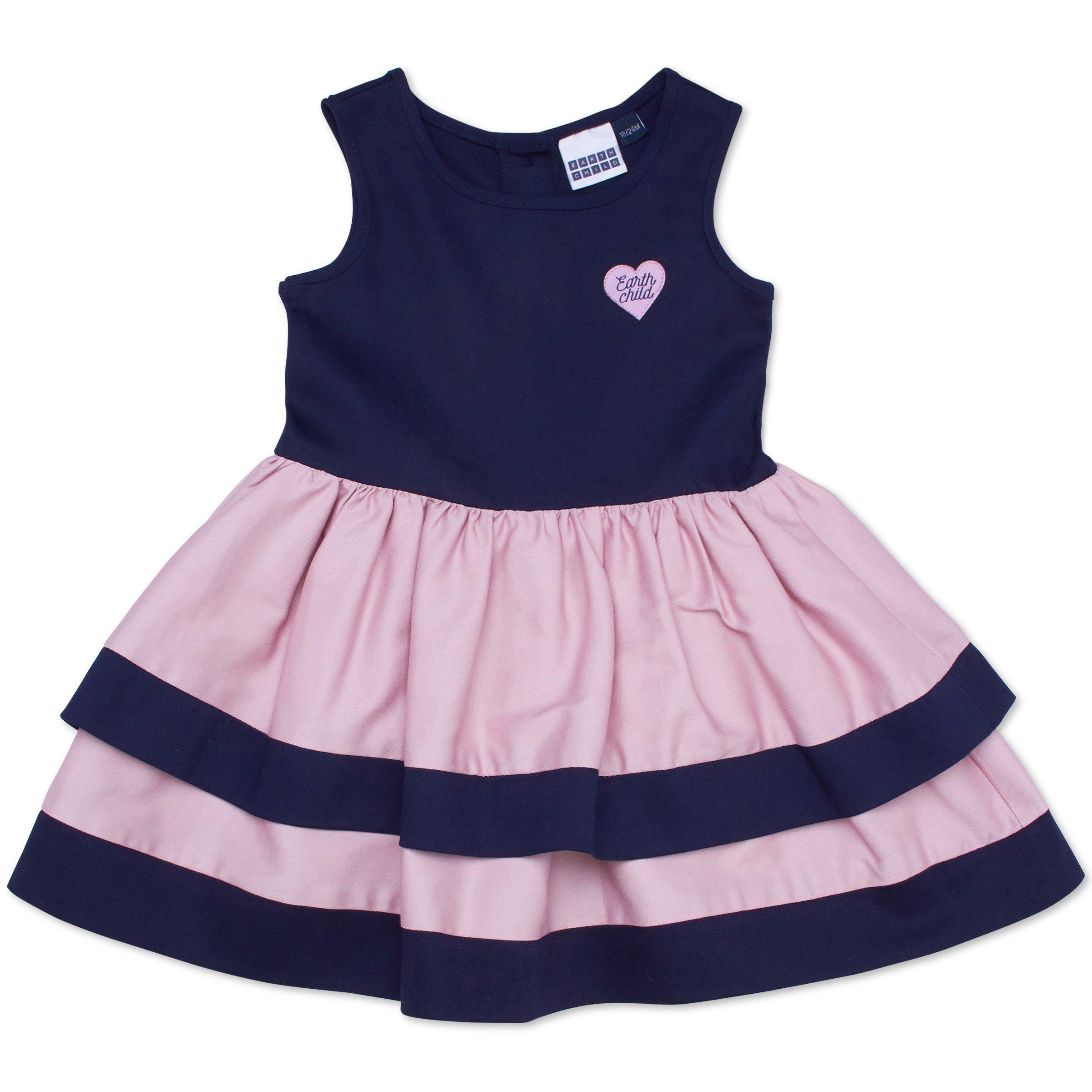 Baby Girl Colour Blocked Dress 3081478 Earthchild