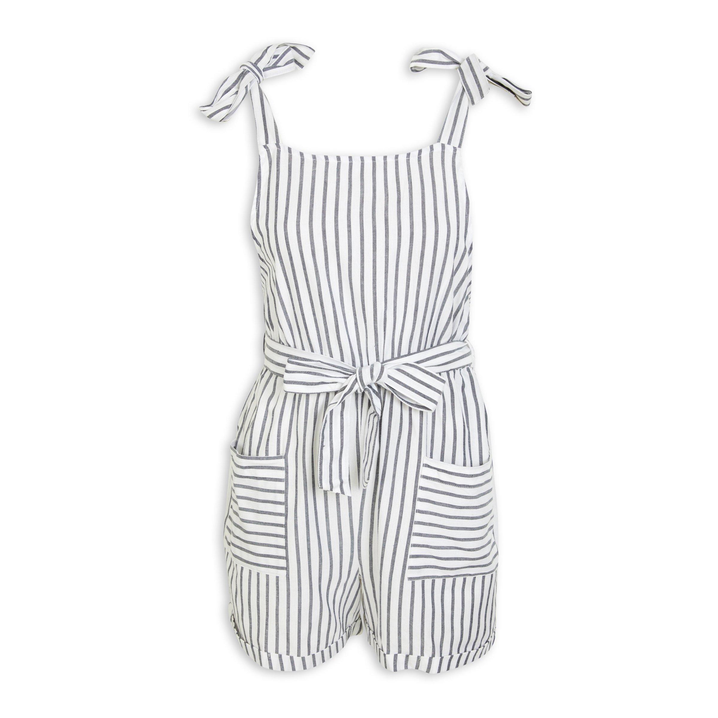 Black and white short cheap jumpsuit