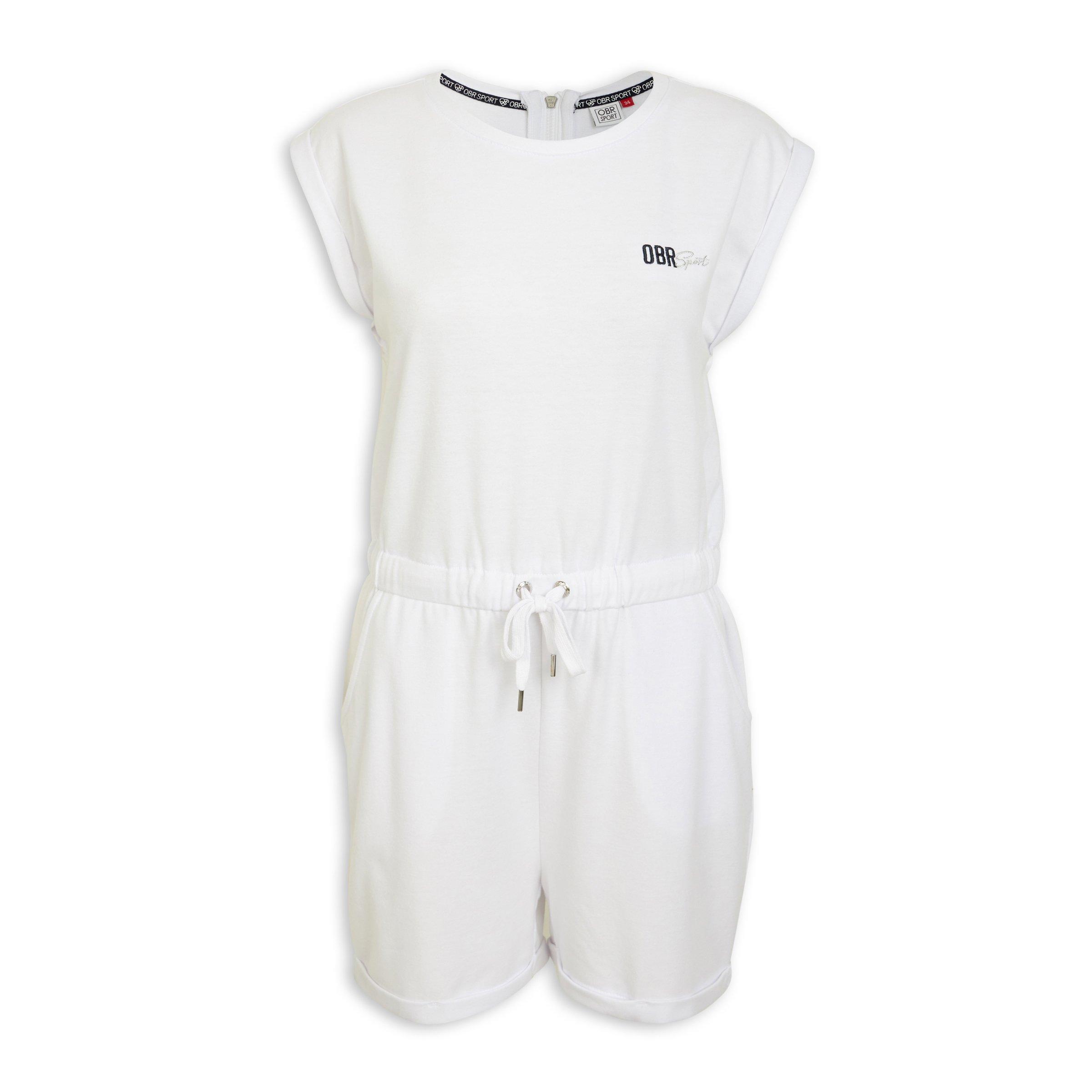 Short clearance jumpsuit white