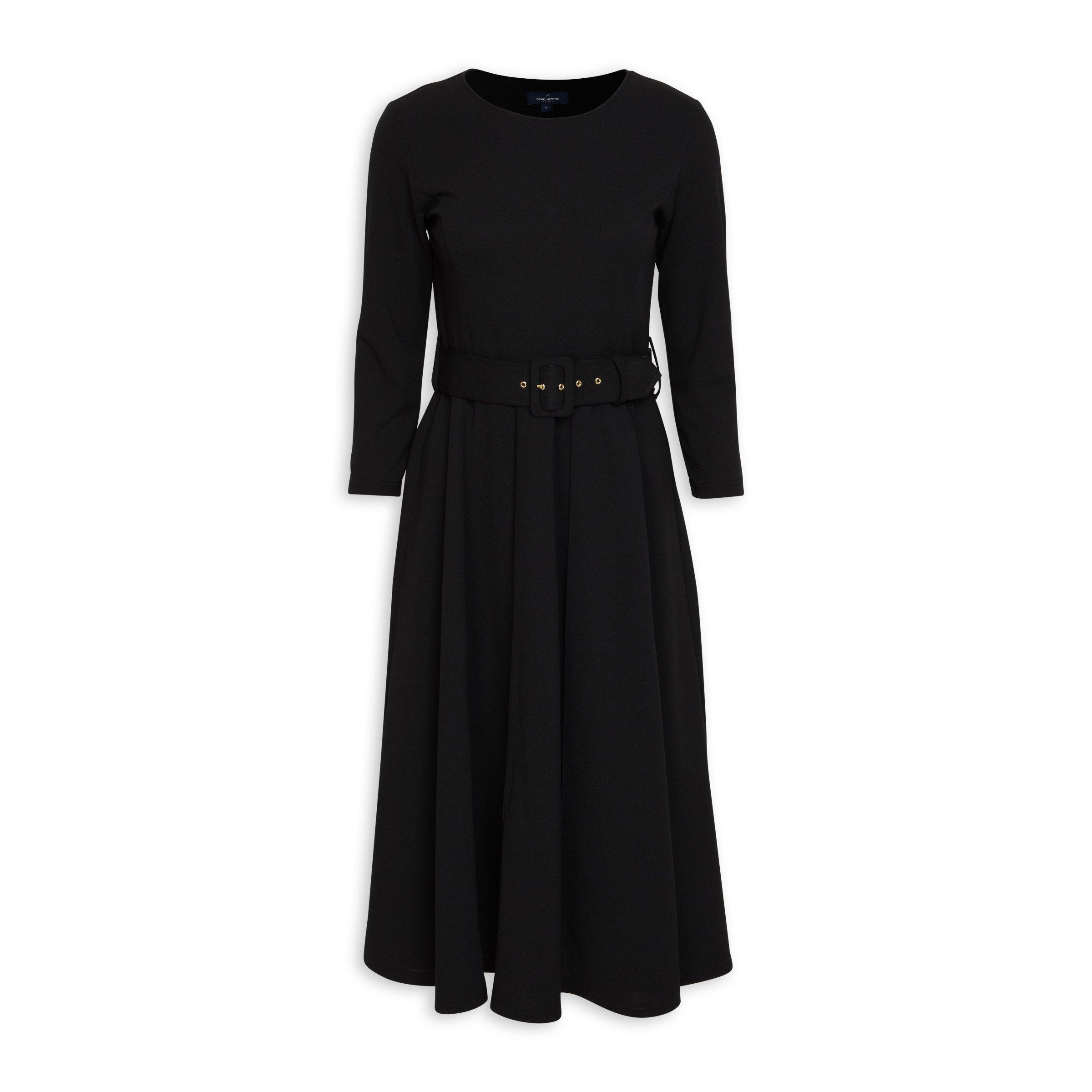 Black Belted Dress (3082102) | Daniel Hechter