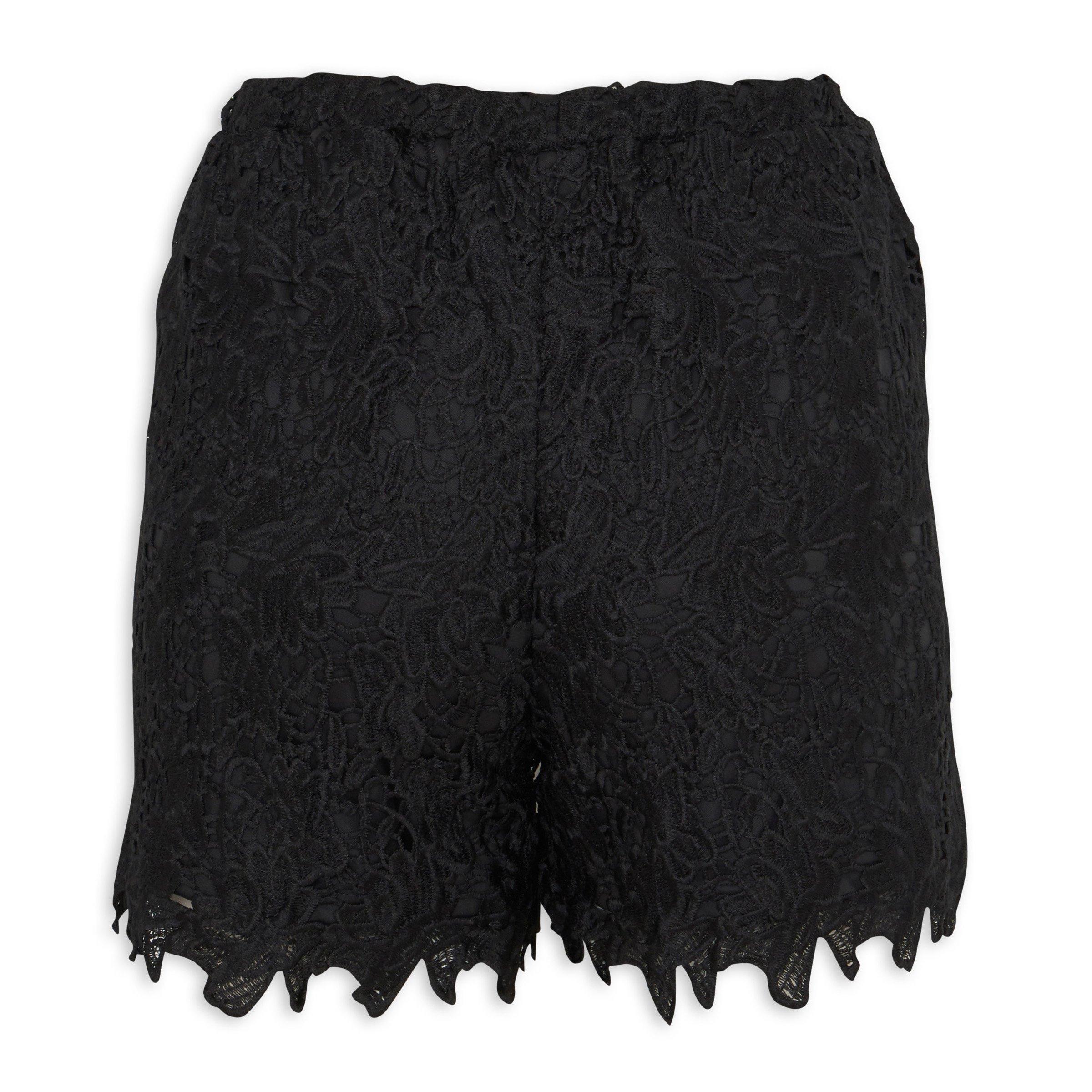 Lace Shorts - Black - Ladies