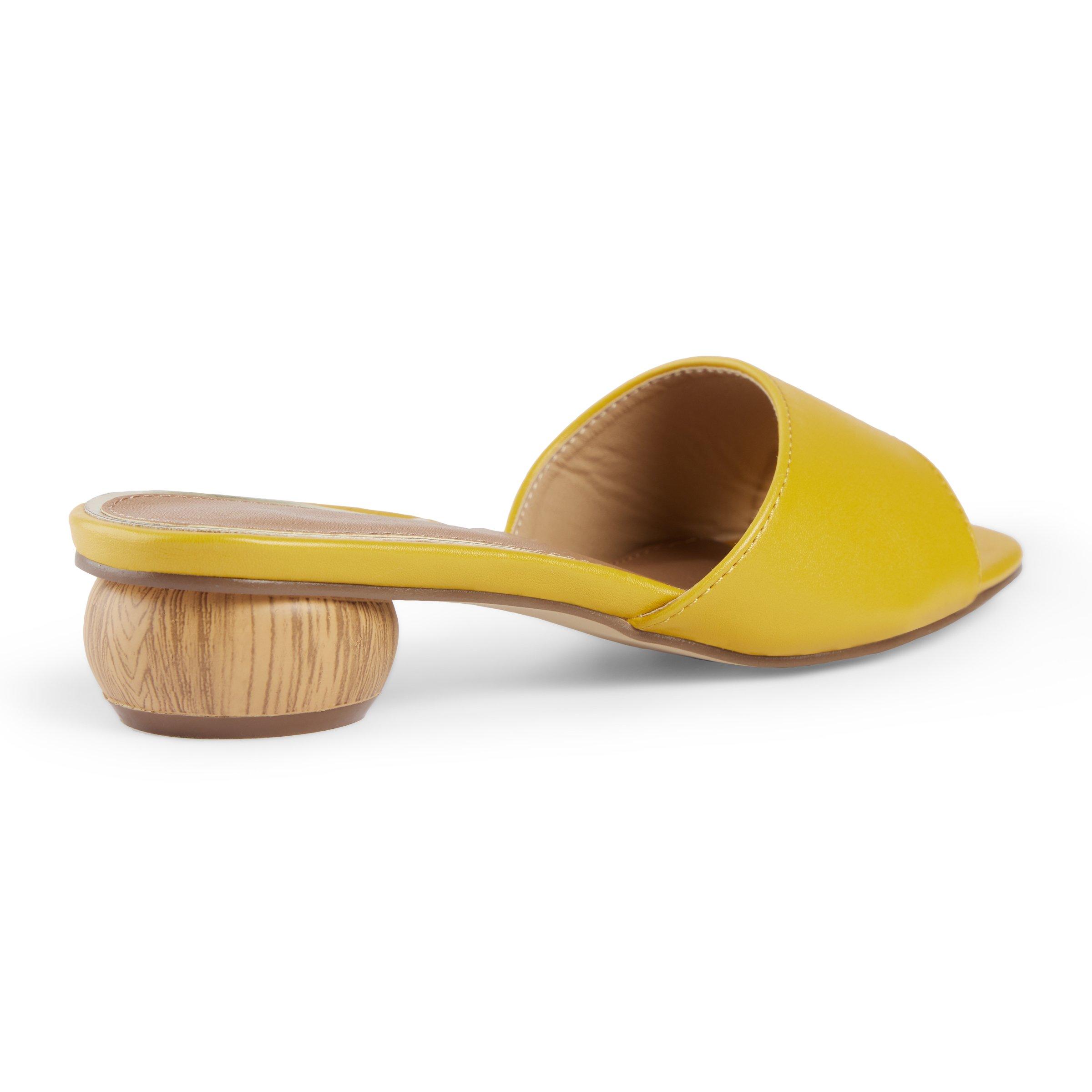 Mustard cheap yellow mules