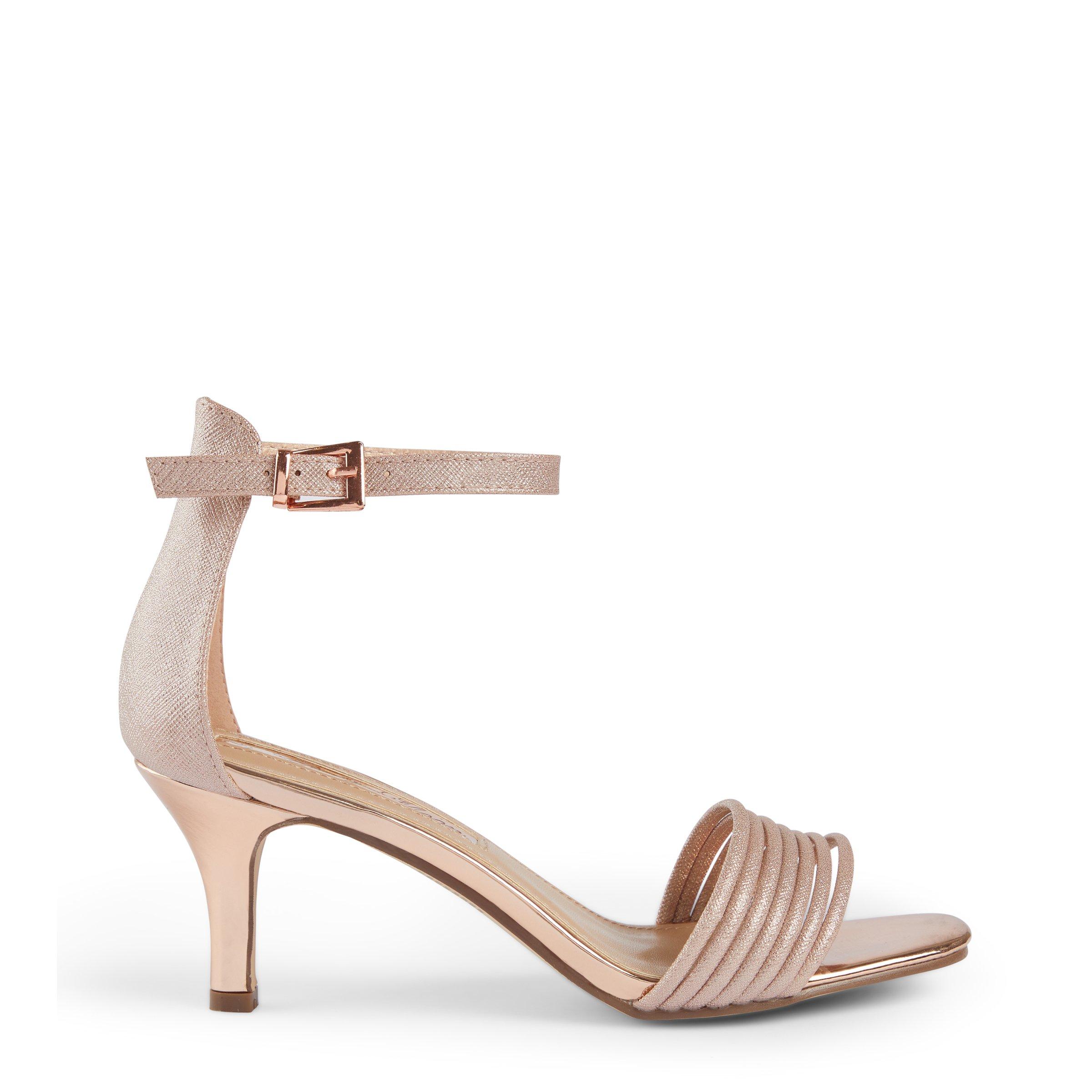 Rose gold store sandals