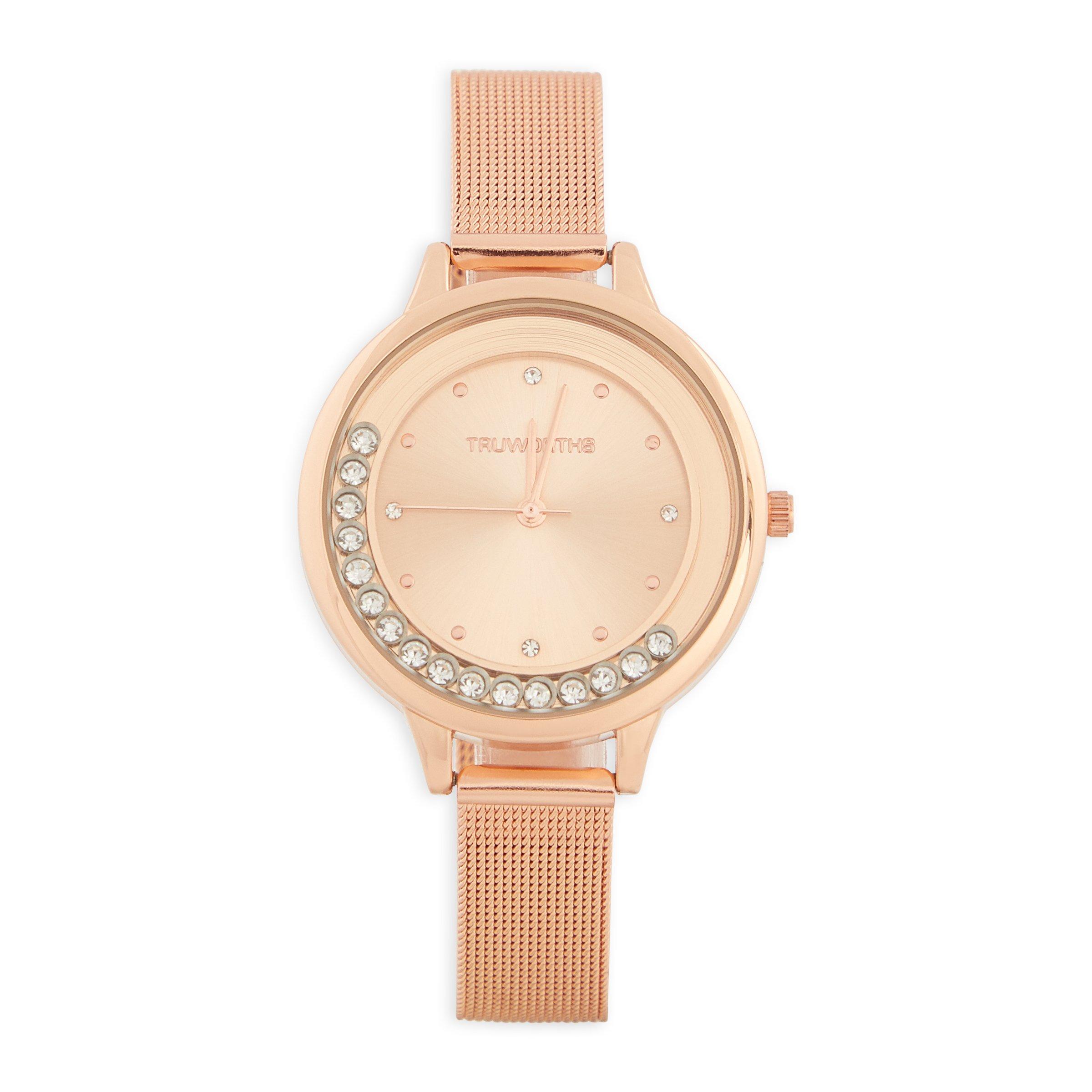 Rose gold mesh discount watch