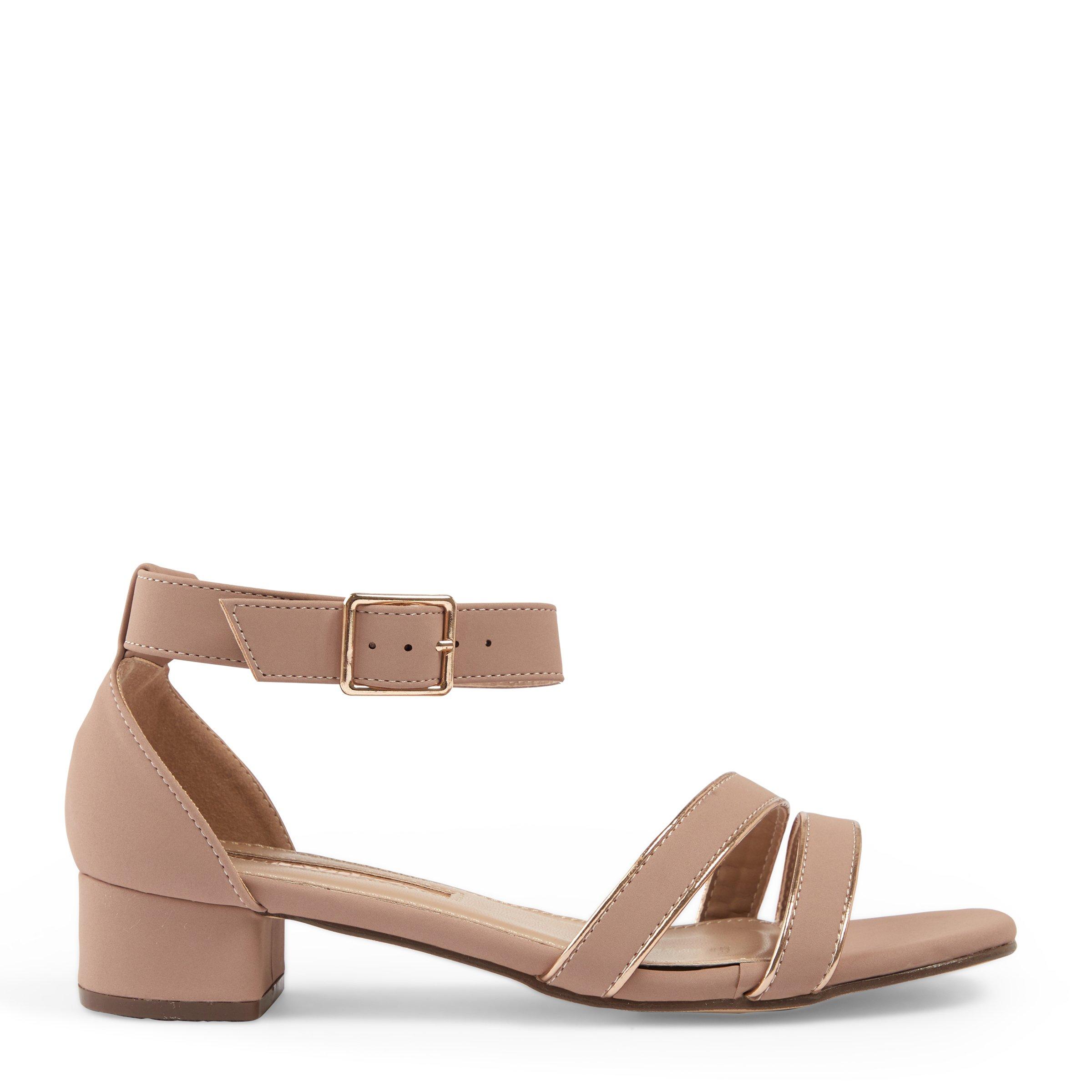 Ankle strap nude on sale sandals