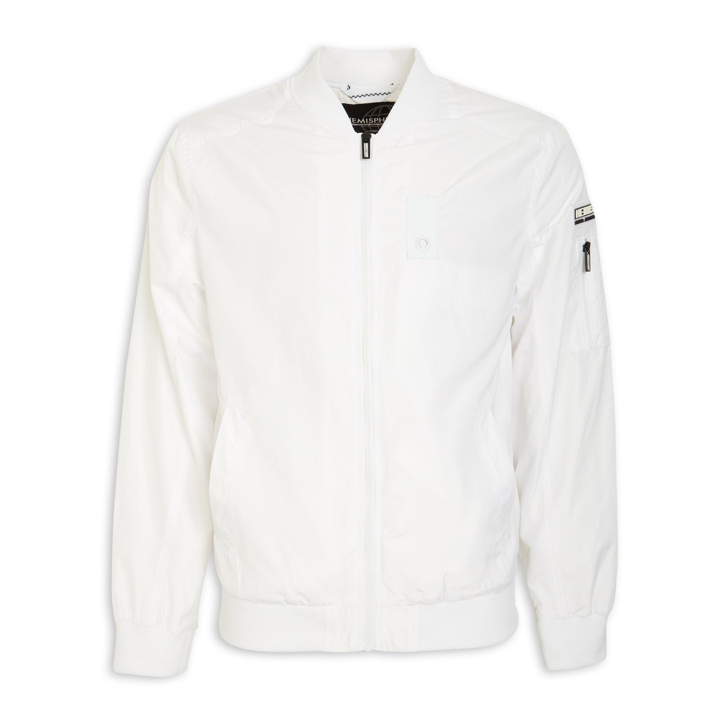 White Bomber Jacket 3083920 Hemisphere