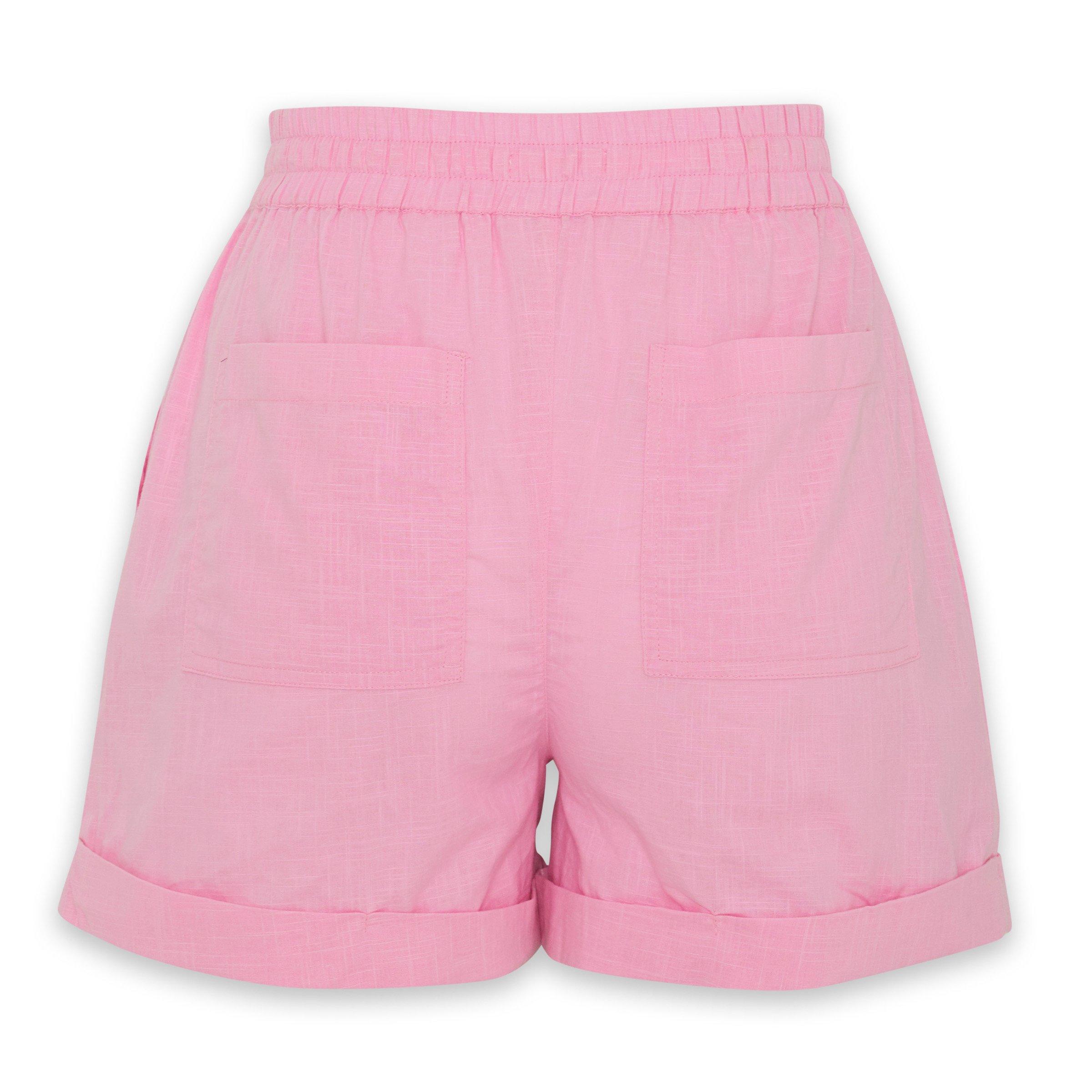 Pink drawstring outlet shorts