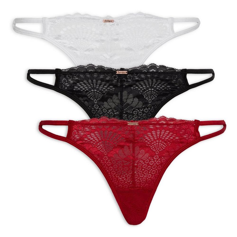 3-pack lace thongs (3084422)