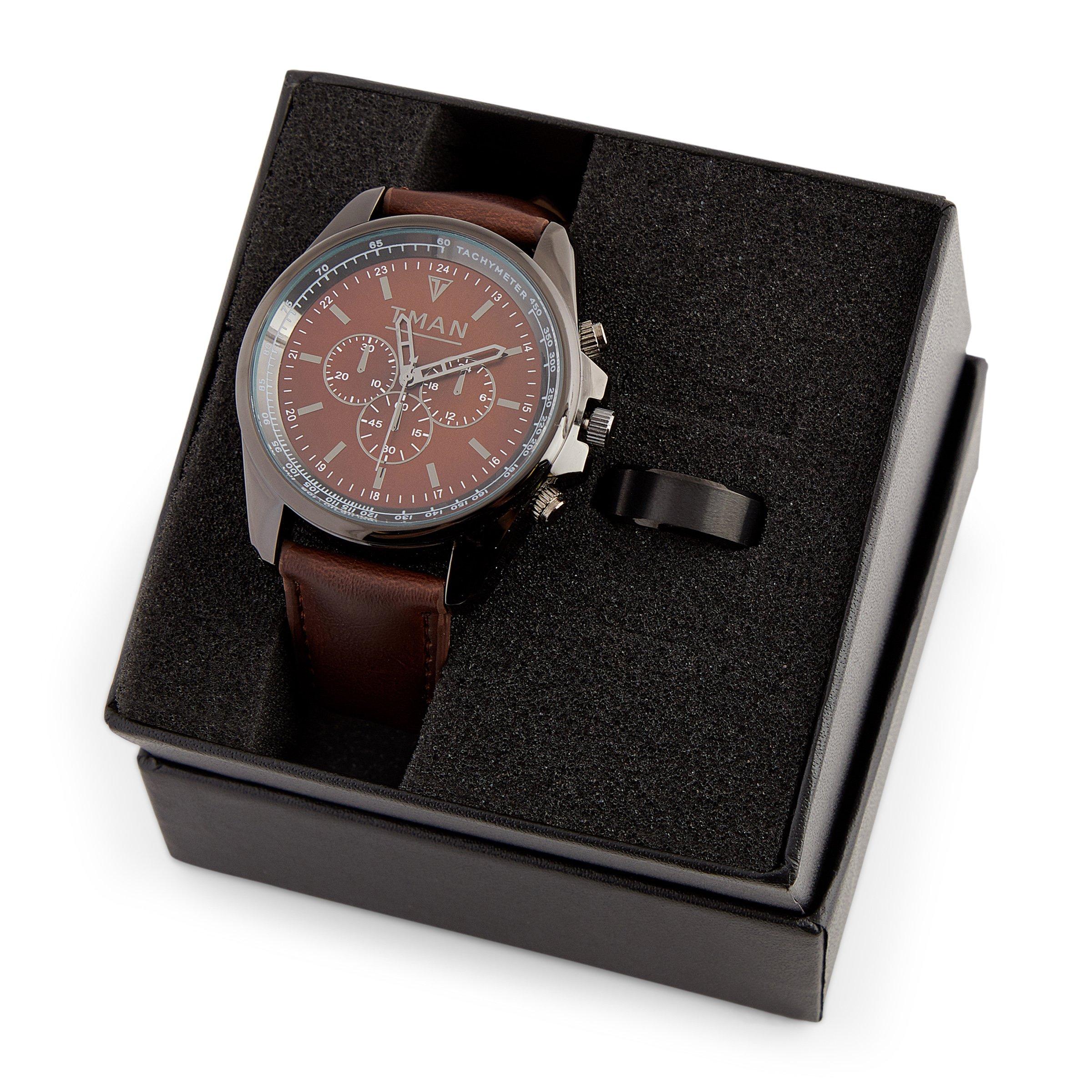 Mens watch and ring set outlet