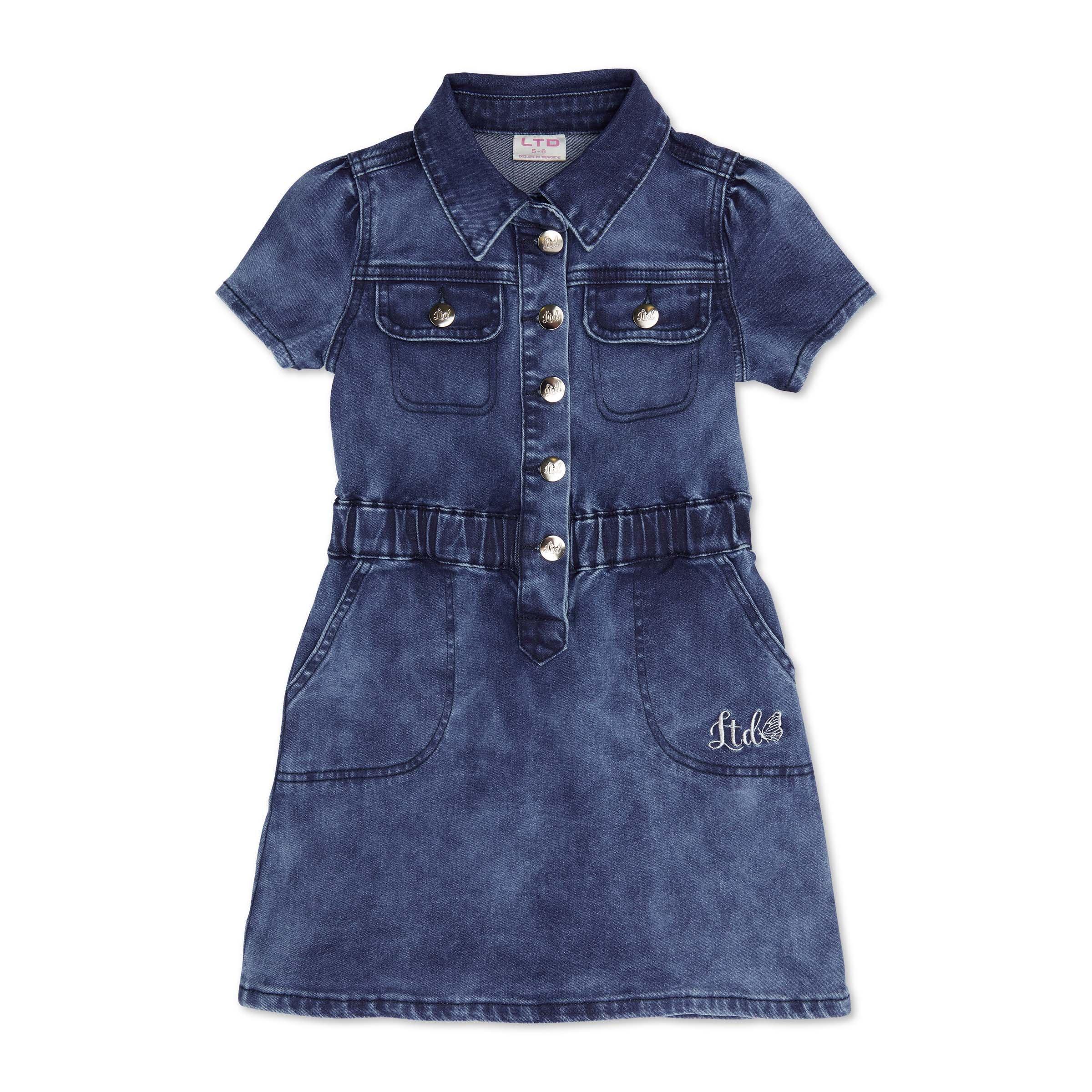 Girls denim outlet dress